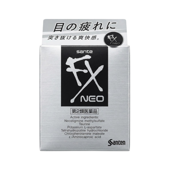 Santen Sante FX NEO Eye Drops Intense Refresh 12mL – Front