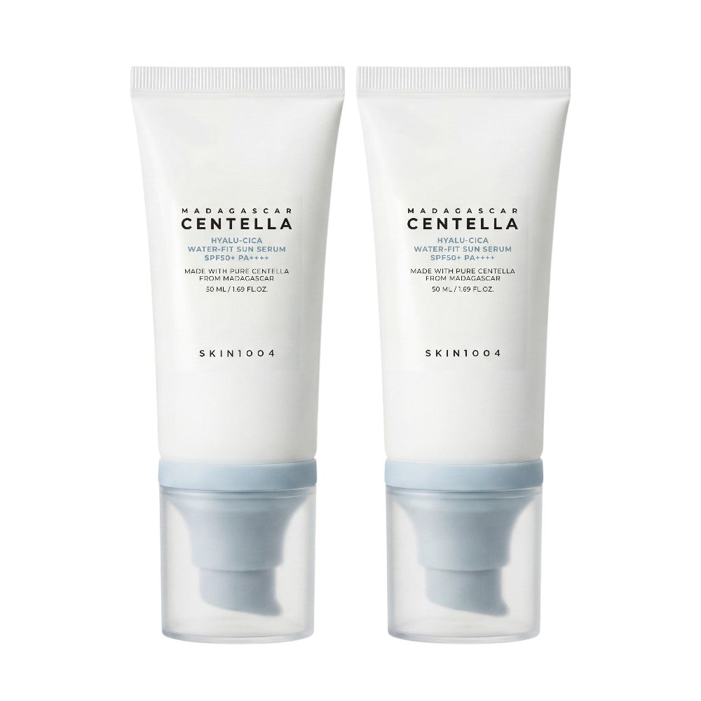 SKIN1004 Madagascar Centella Hyalu-Cica Water-Fit Sun Serum Twin Pack – Front
