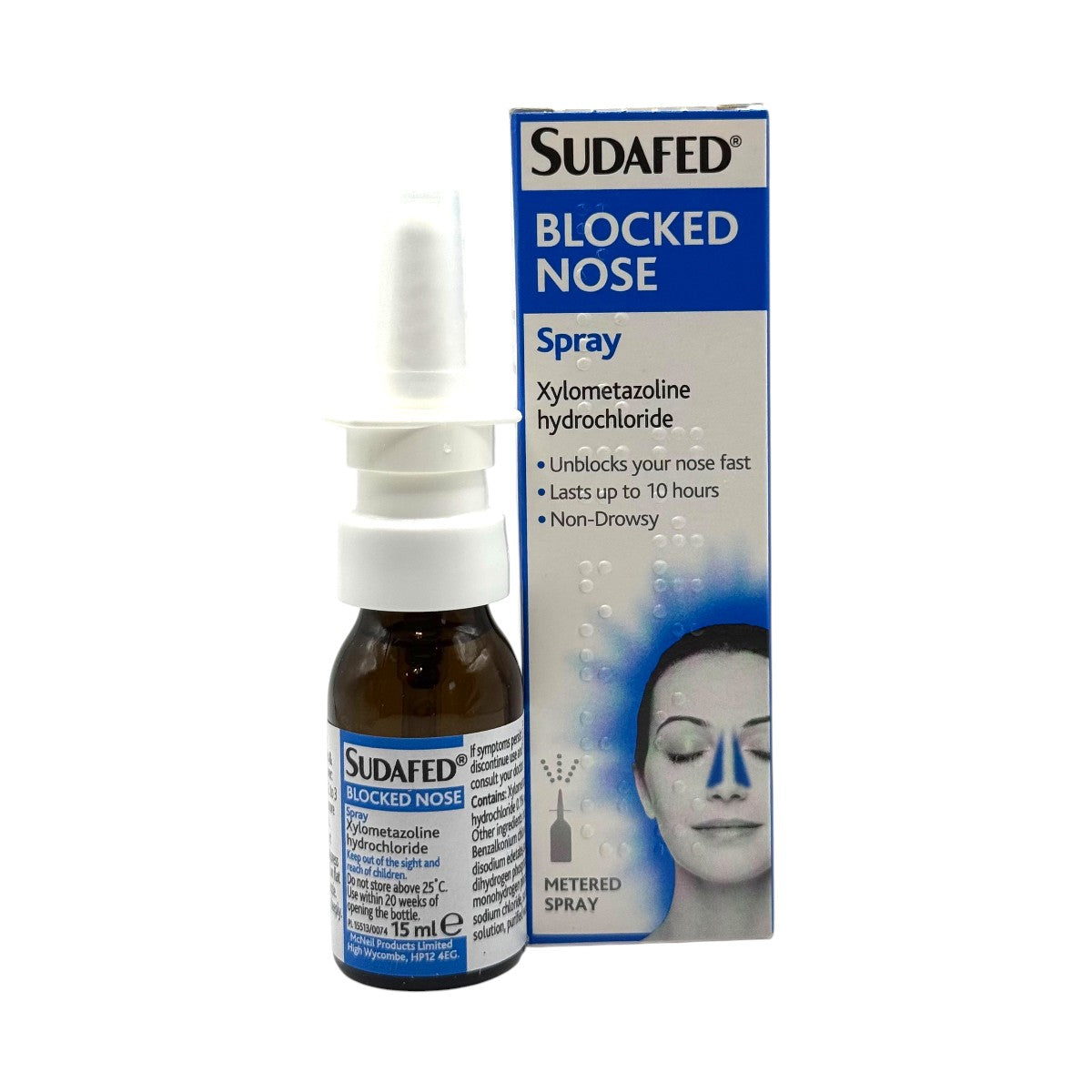 Sudafed Blocked Nose Spray 15ml with packaging