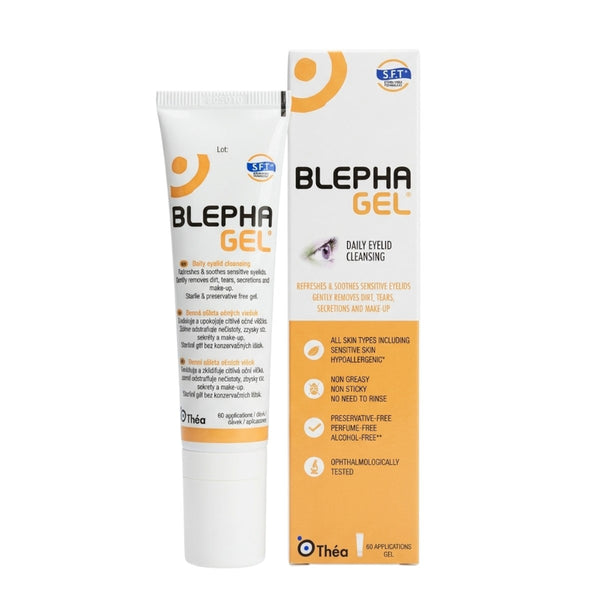 Théa Blephagel daily eyelid cleansing gel 30g front view