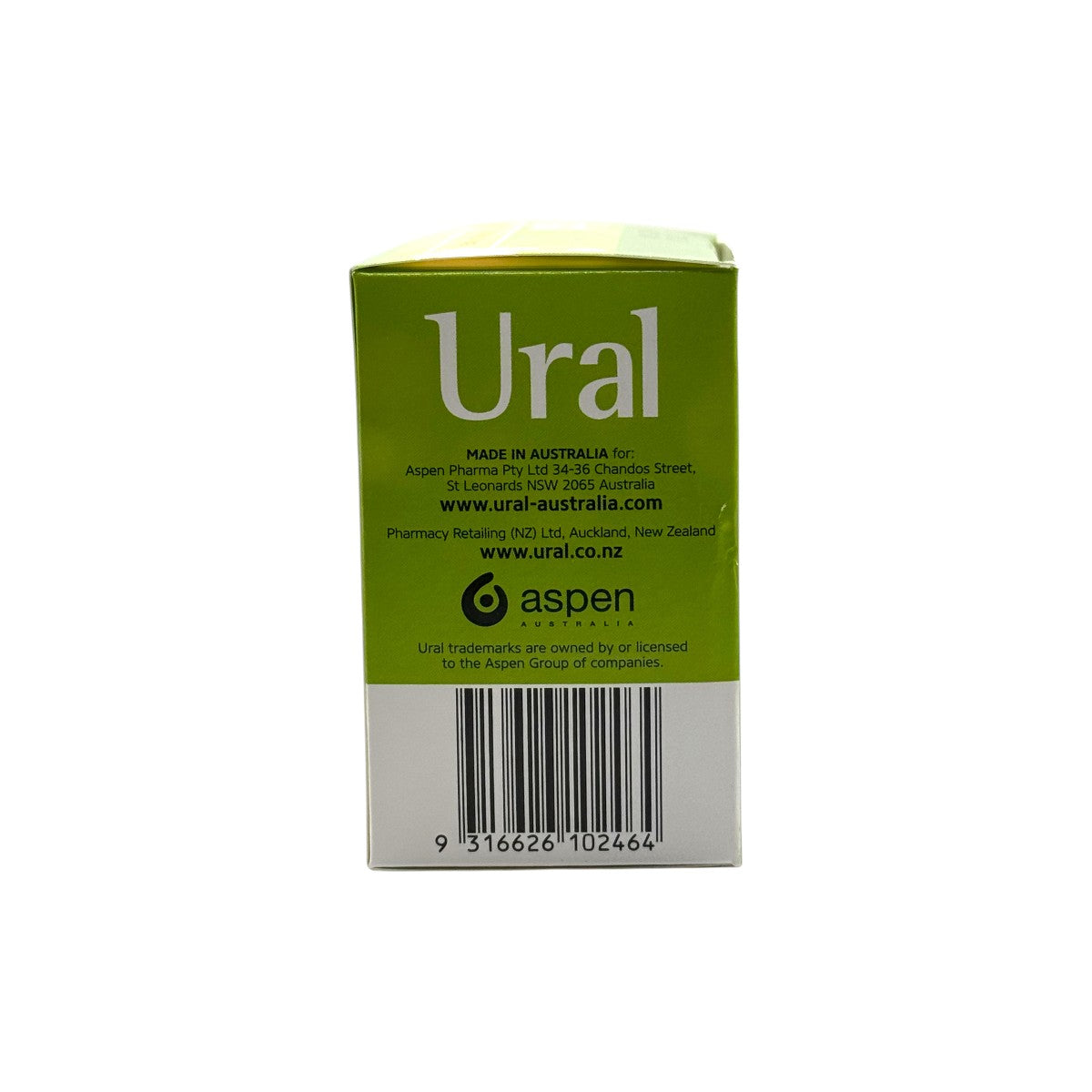 Ural Lemon Effervescent Powder 28 sachets barcode and batch details