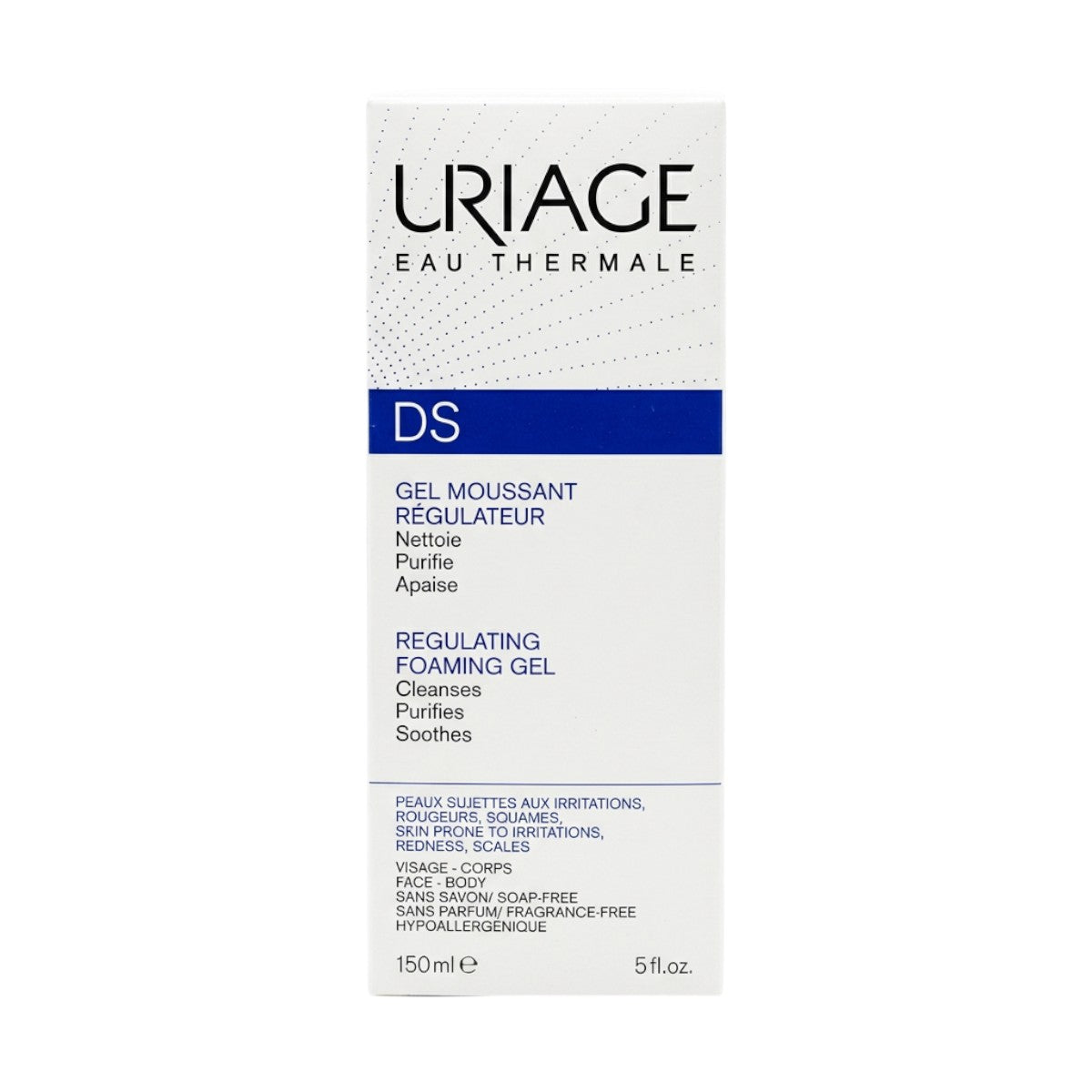 Uriage DS Regulating Foaming Gel 150ml – Front Box