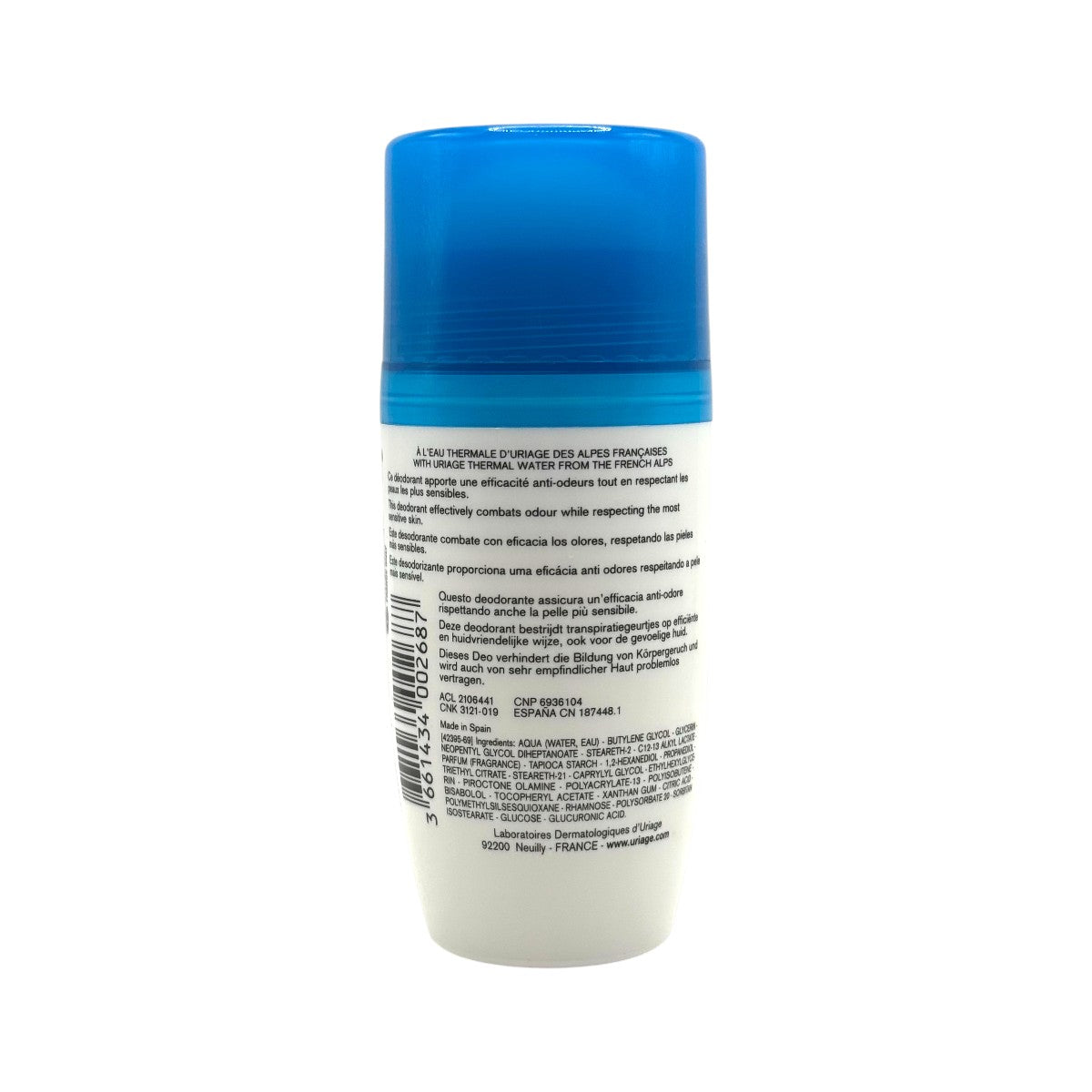 Uriage Gentle Deodorant 24H – Back
