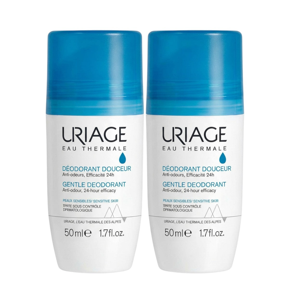 Uriage Gentle Deodorant Sensitive Skin 2 Pack – Front