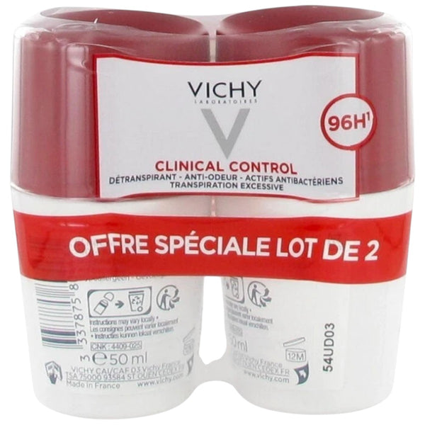 Vichy Clinical Control 96H Antiperspirant – 2 Pack