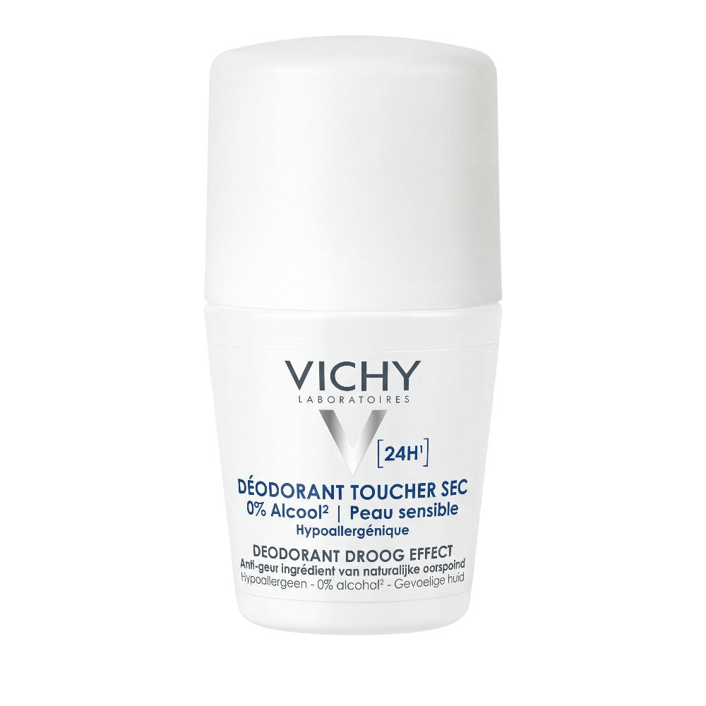Vichy Deodorant Dry Effect Roll-On 24H Sensitive Skin – Front
