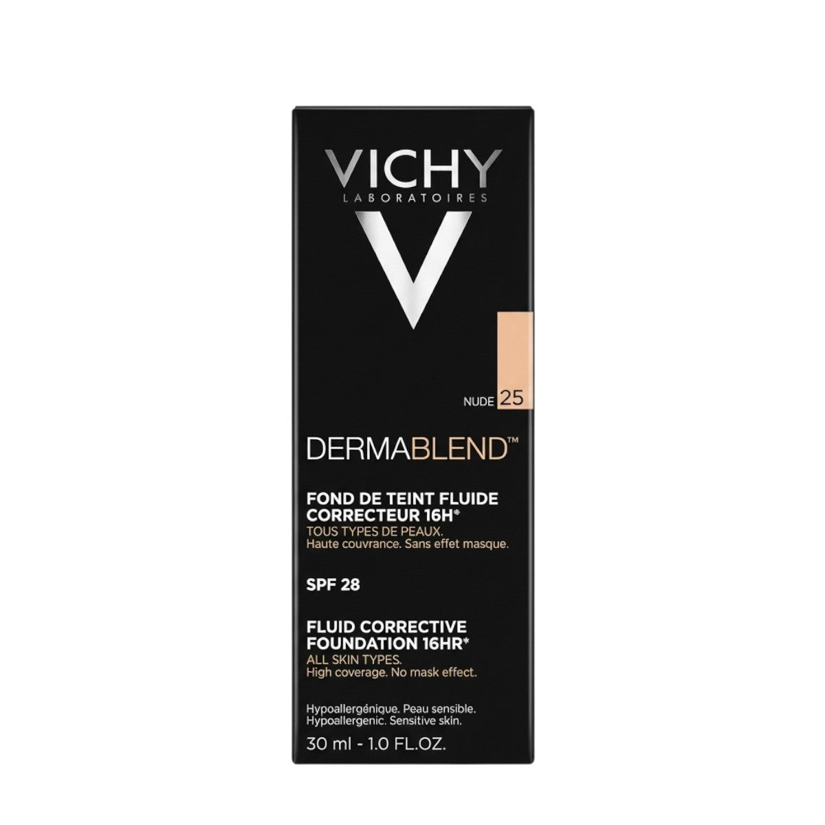 Vichy Dermablend Fluid Foundation Shade 25 Nude – Front