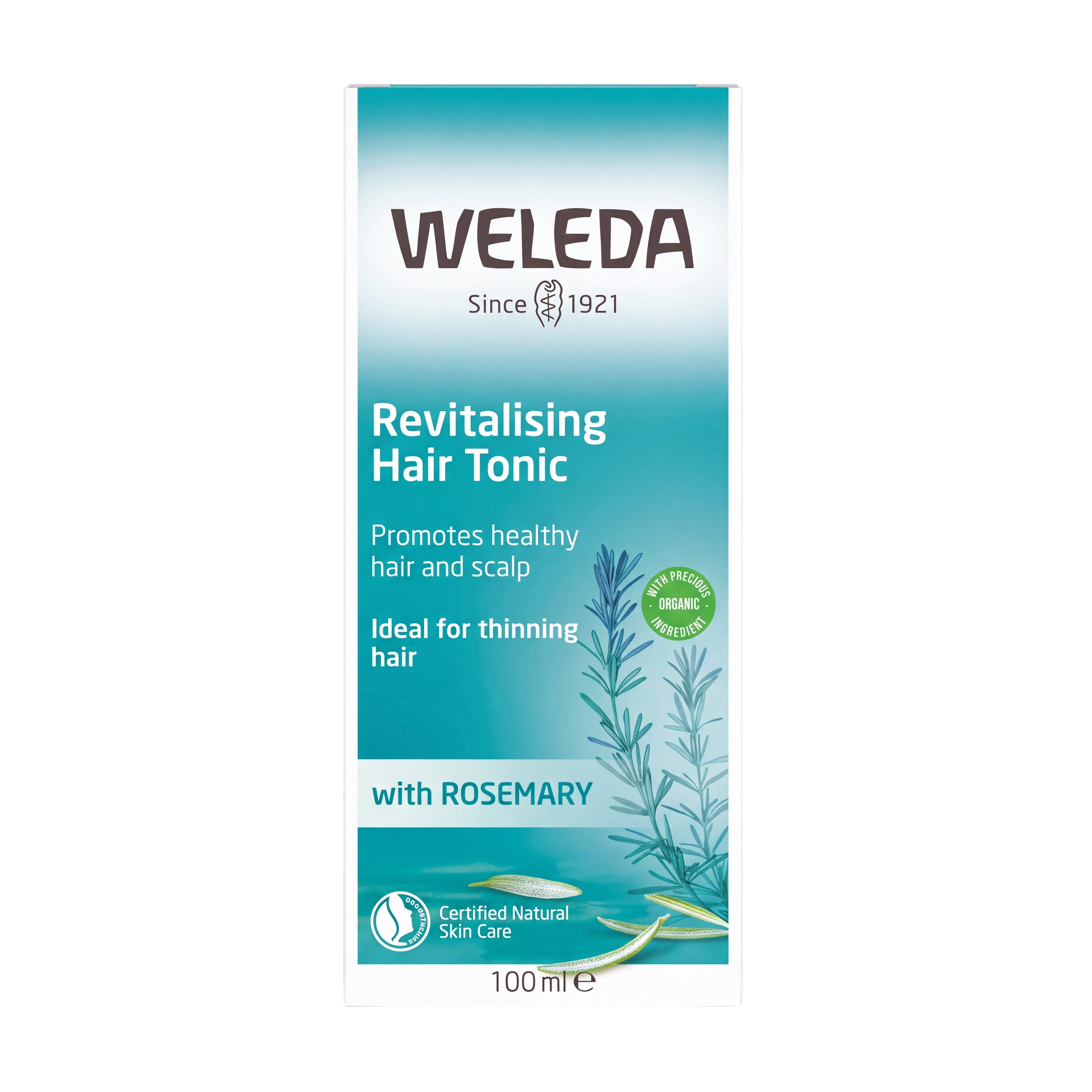 Weleda Revitalising Hair Tonic Box – Front Packaging