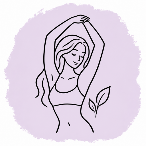 Woman stretching her arms overhead