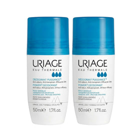 Uriage Power 3 Deodorant Roll-On 50ml × 2 – Long-Lasting Anti-Odor & Antiperspirant | UpoLife®