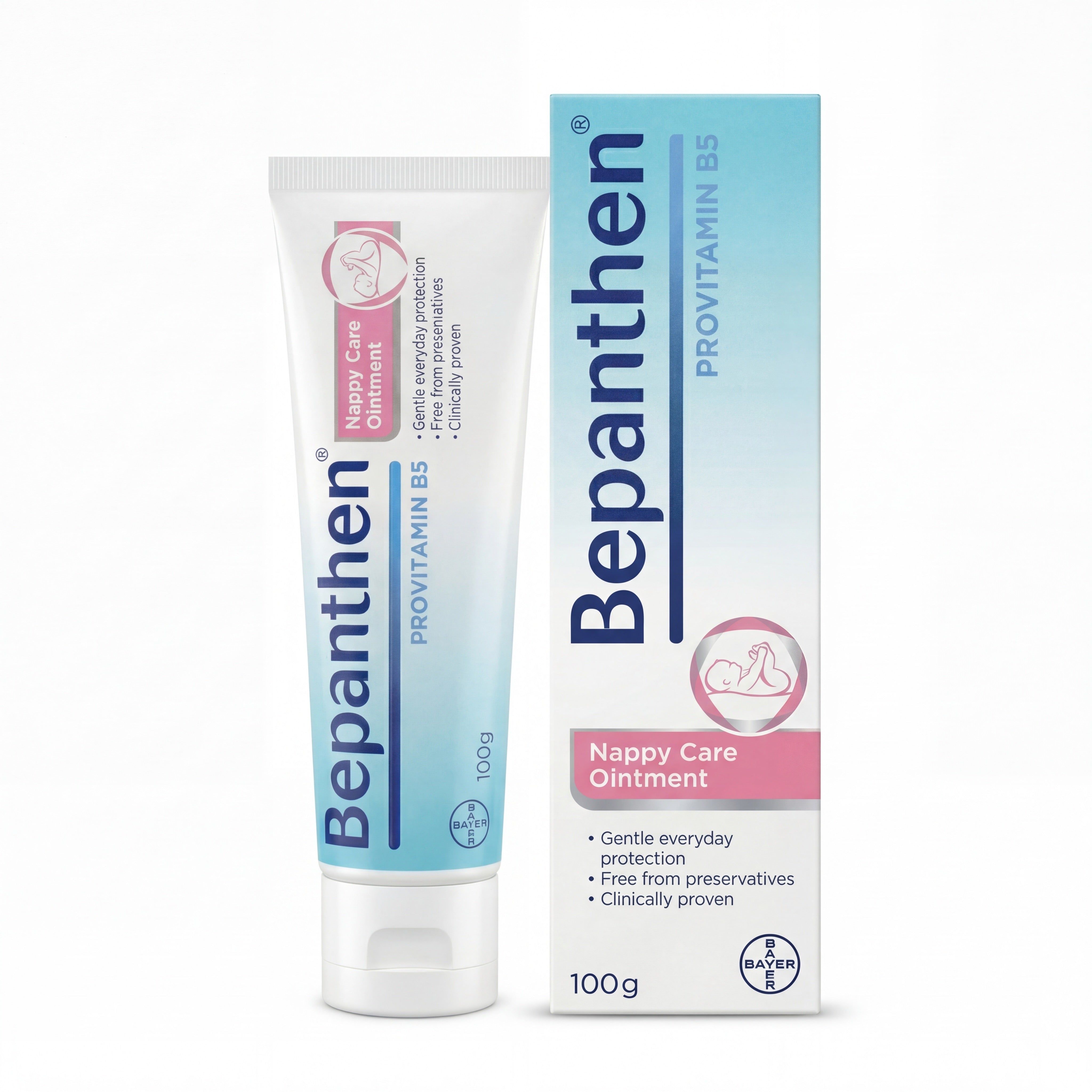 Bepanthen Nappy Care Ointment with Provitamin B5 100g – tube and box