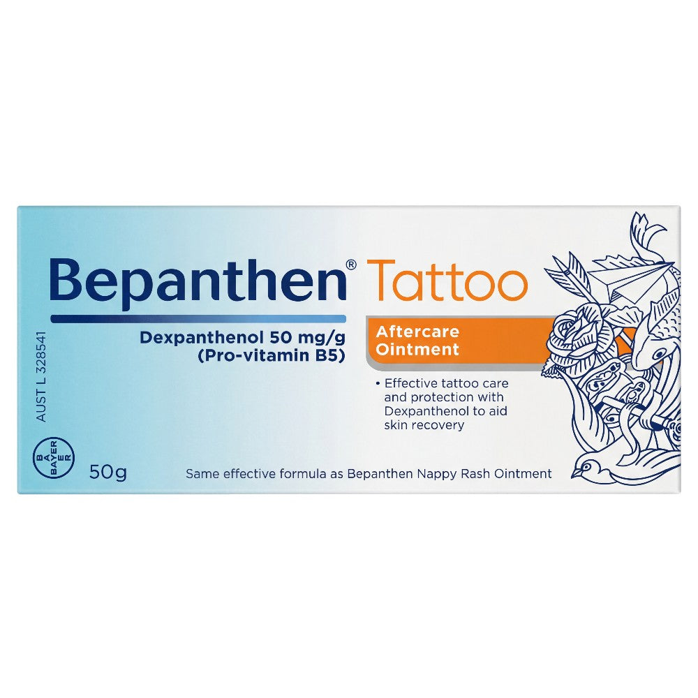Bepanthen Tattoo Aftercare Ointment 50g – Box Front