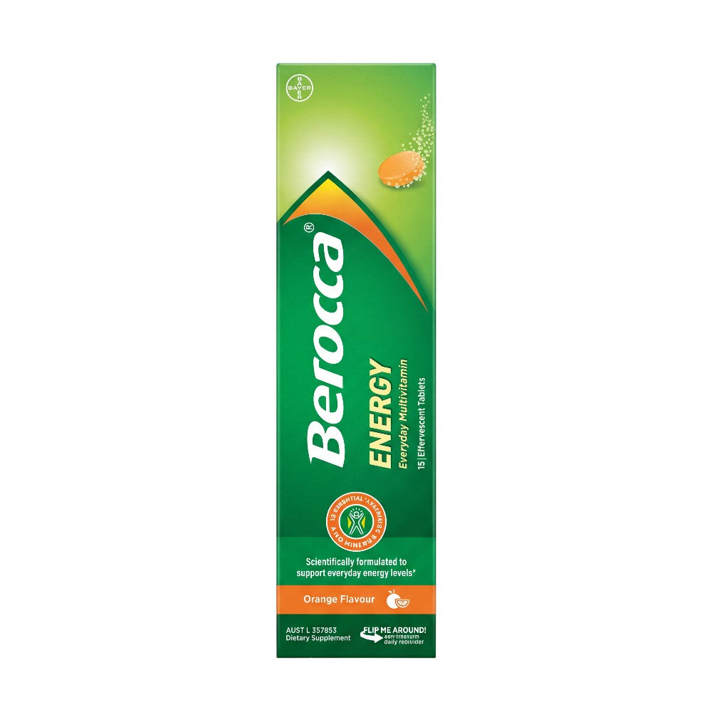 Berocca Energy Orange 15 – Box Front | Upolife
