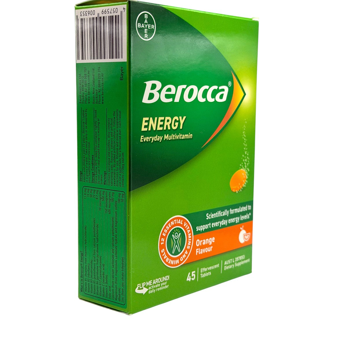 Berocca Energy Orange 45 Tablets – Angle Right