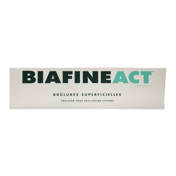 Biafine Act emulsion 139.5g tube in outer box front view