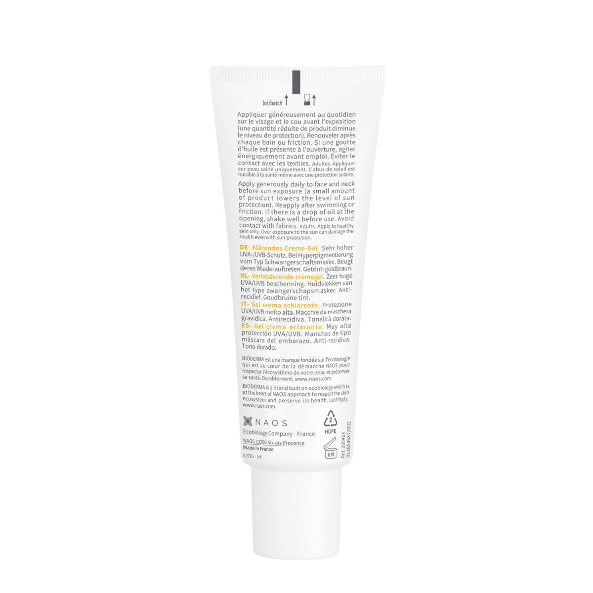 Bioderma Photoderm M SPF50+ Dorée Golden – Tube Back