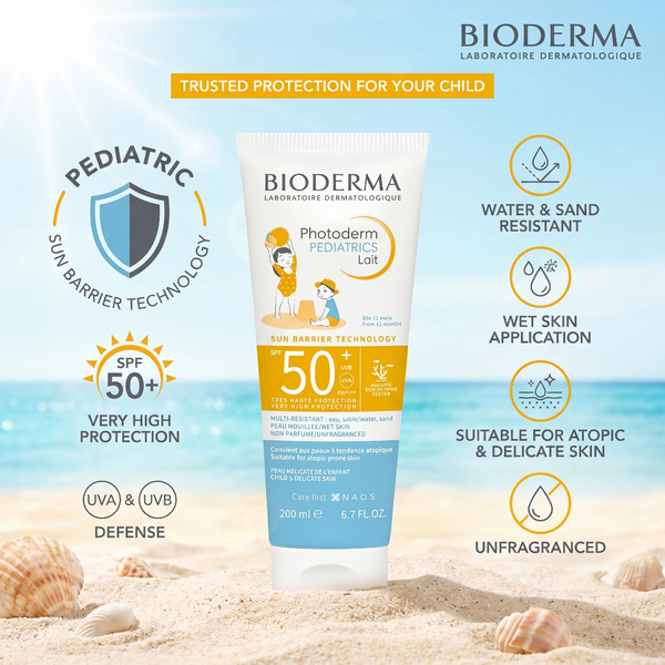 Bioderma Photoderm Pediatrics Lait SPF50+ 200ml – INFO