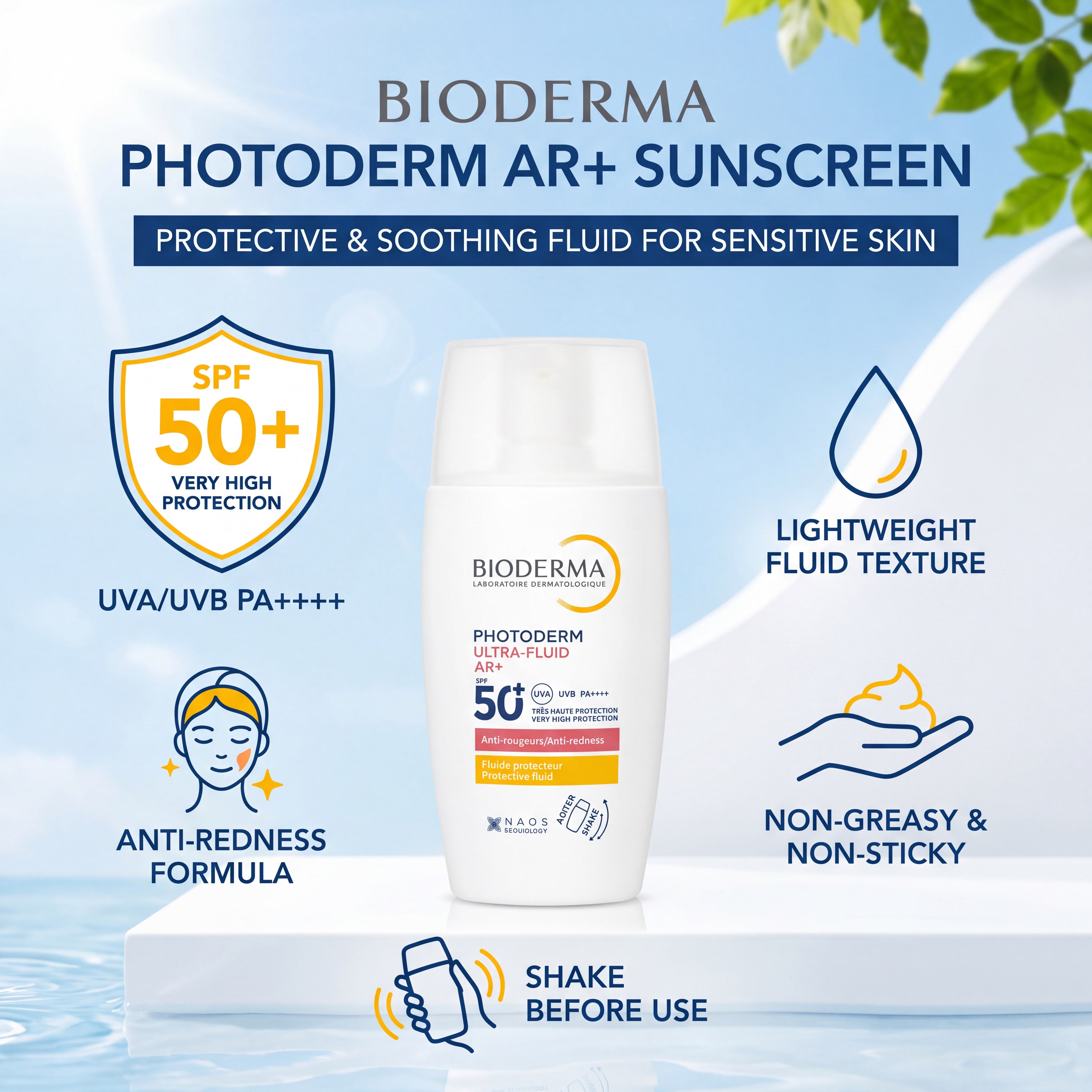 Bioderma Photoderm Ultra-Fluid AR+ SPF50+ 40ml – Product Benefits
