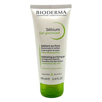 Bioderma Sébium Exfoliating Purifying Gel 100ml – Unclogs & Smooths Oily/Combination Skin EXP:08/26