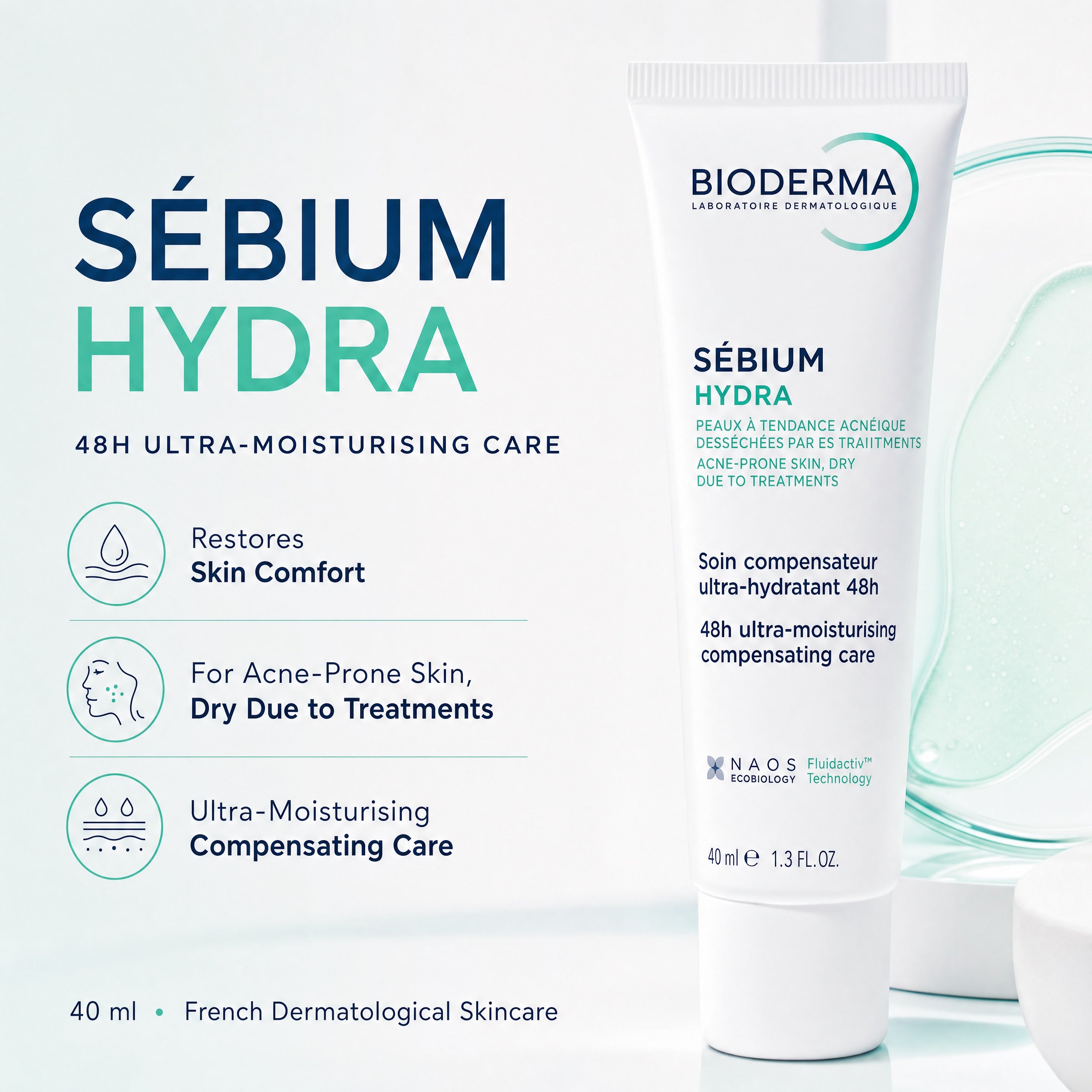 Bioderma Sébium Hydra – Ultra-Moisturizing Compensating Care