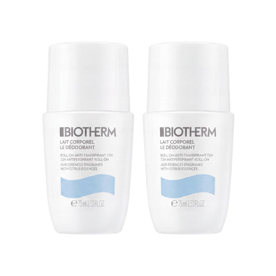 Biotherm Lait Corporel Le Déodorant Roll-On Duo with Citrus Essences 72H – 2 x 75ml