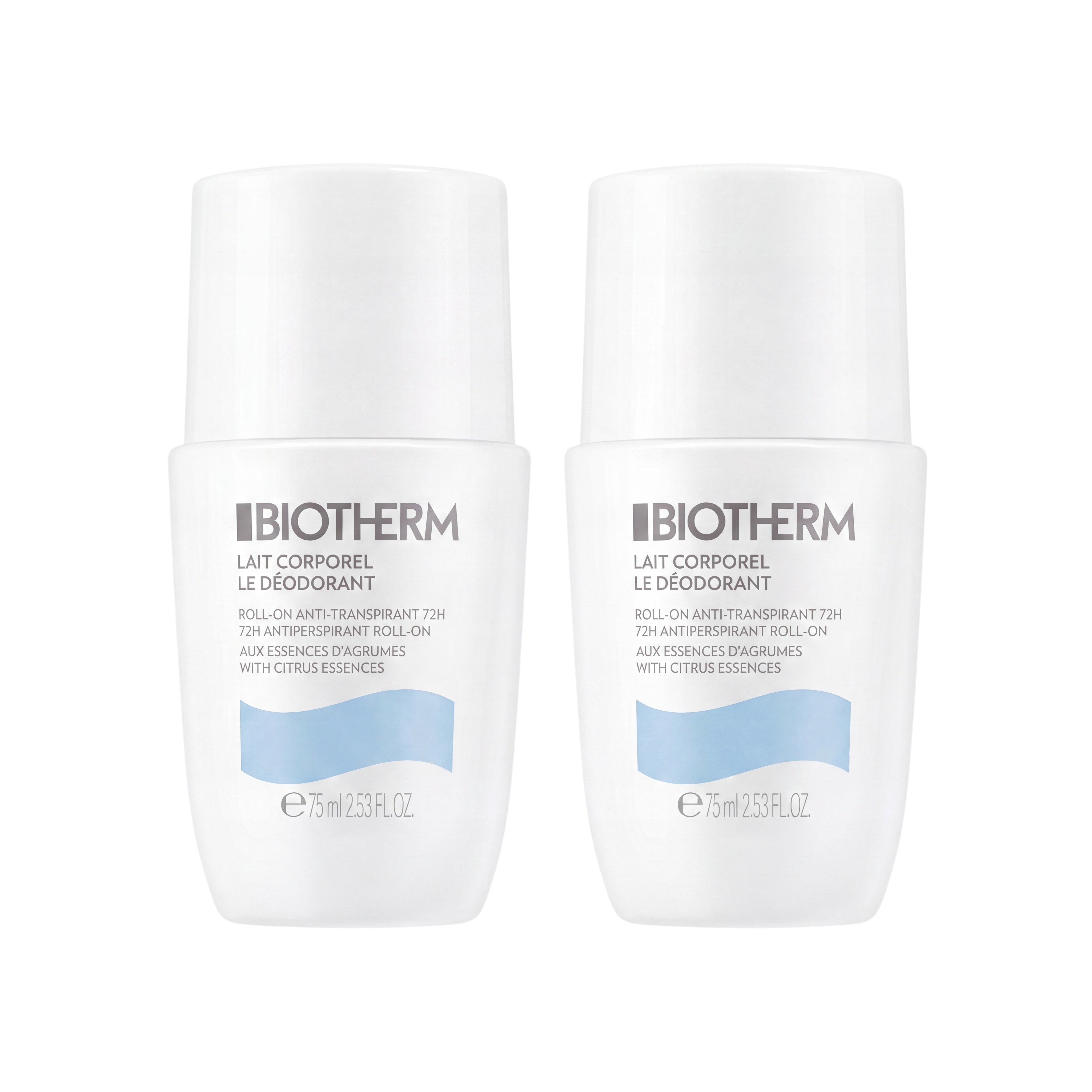 Biotherm Roll-On Deodorant Duo 2 x 75ml – Duo Bottles