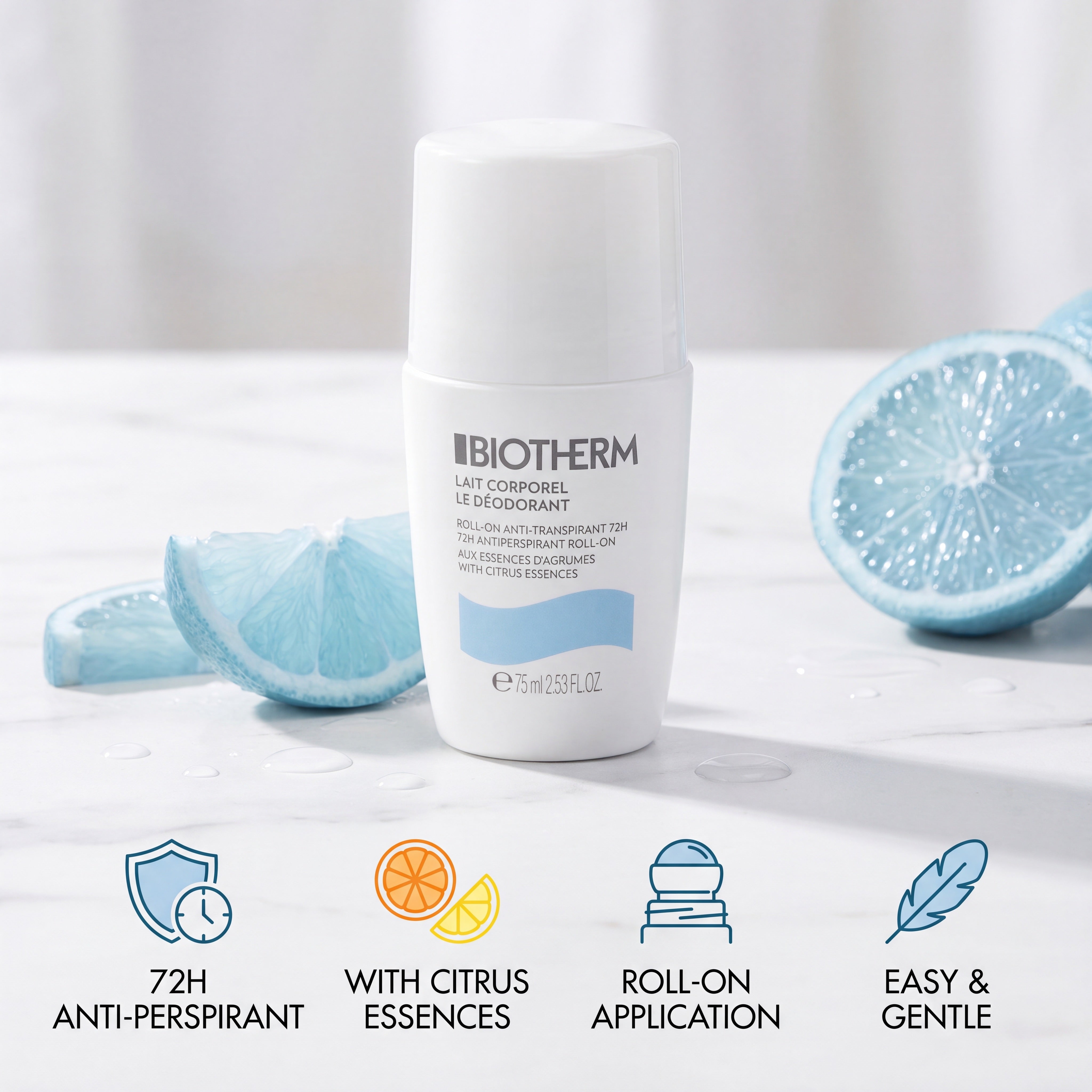 Biotherm Roll-On Deodorant Duo 2 x 75ml – Benefits