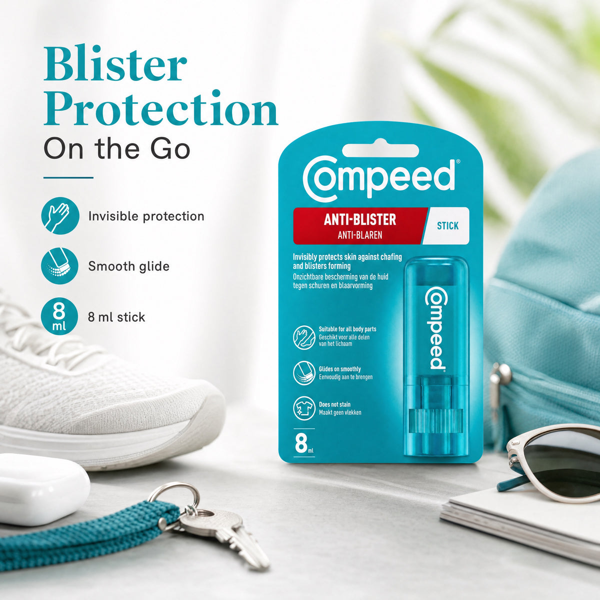 Compeed Anti-Blister Stick 8ml – Travel and On-the-Go Protection