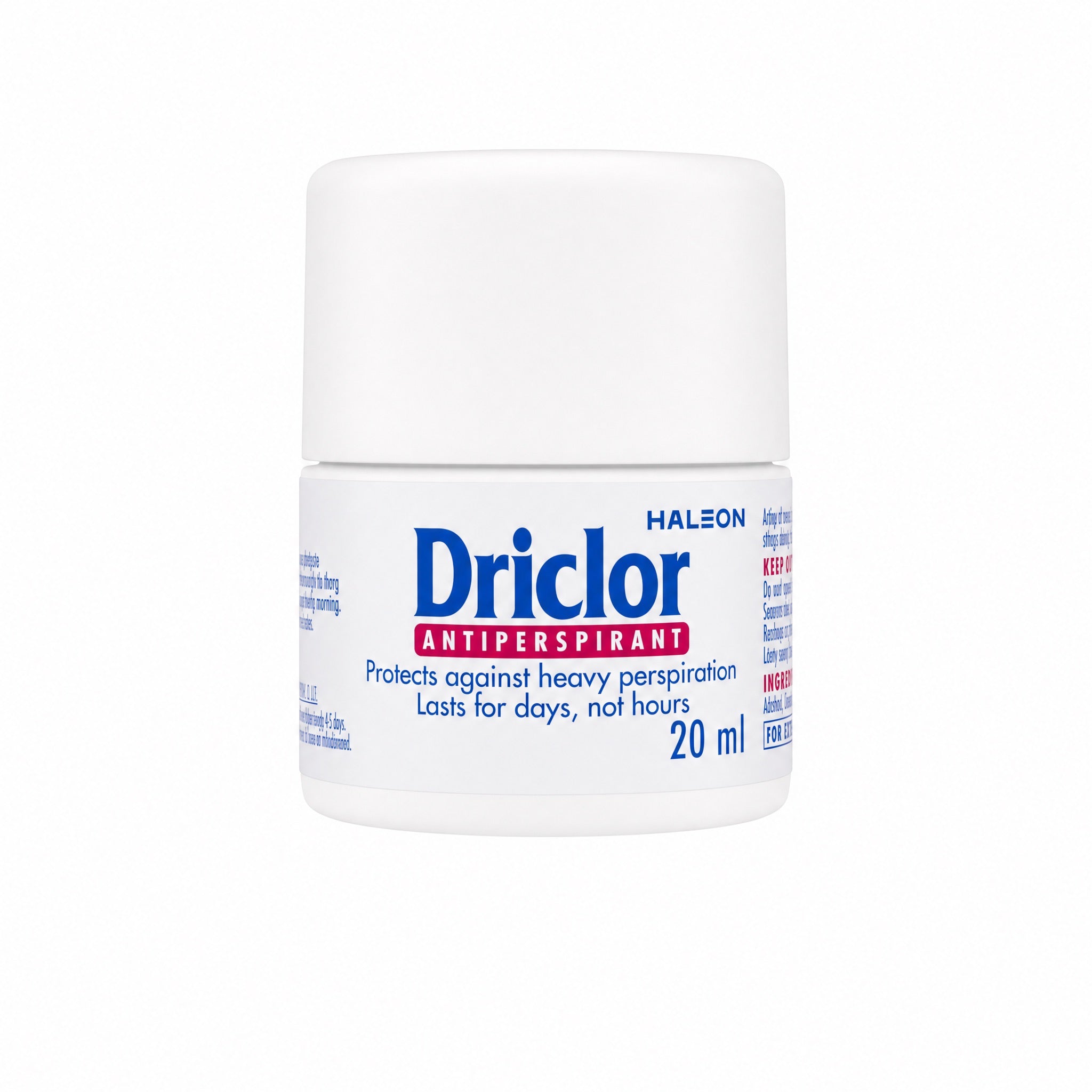 Driclor Antiperspirant Roll-On Applicator 20ml Bottle