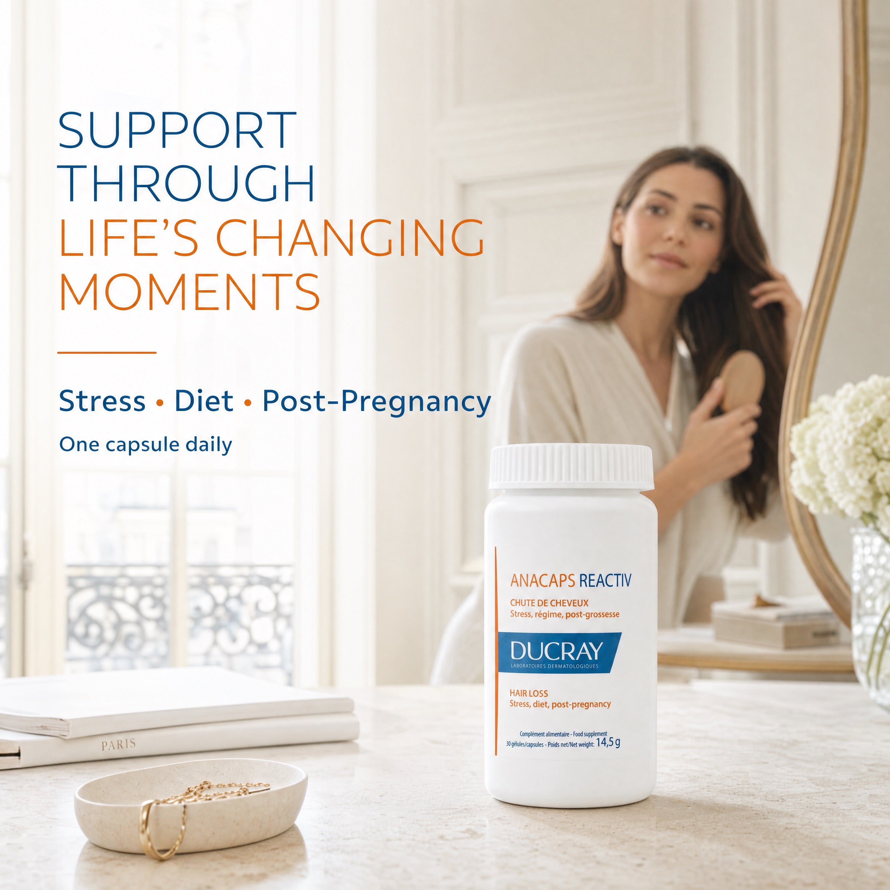 Ducray Anacaps Reactiv – Hair Vitality Support During Lifestyle Changes