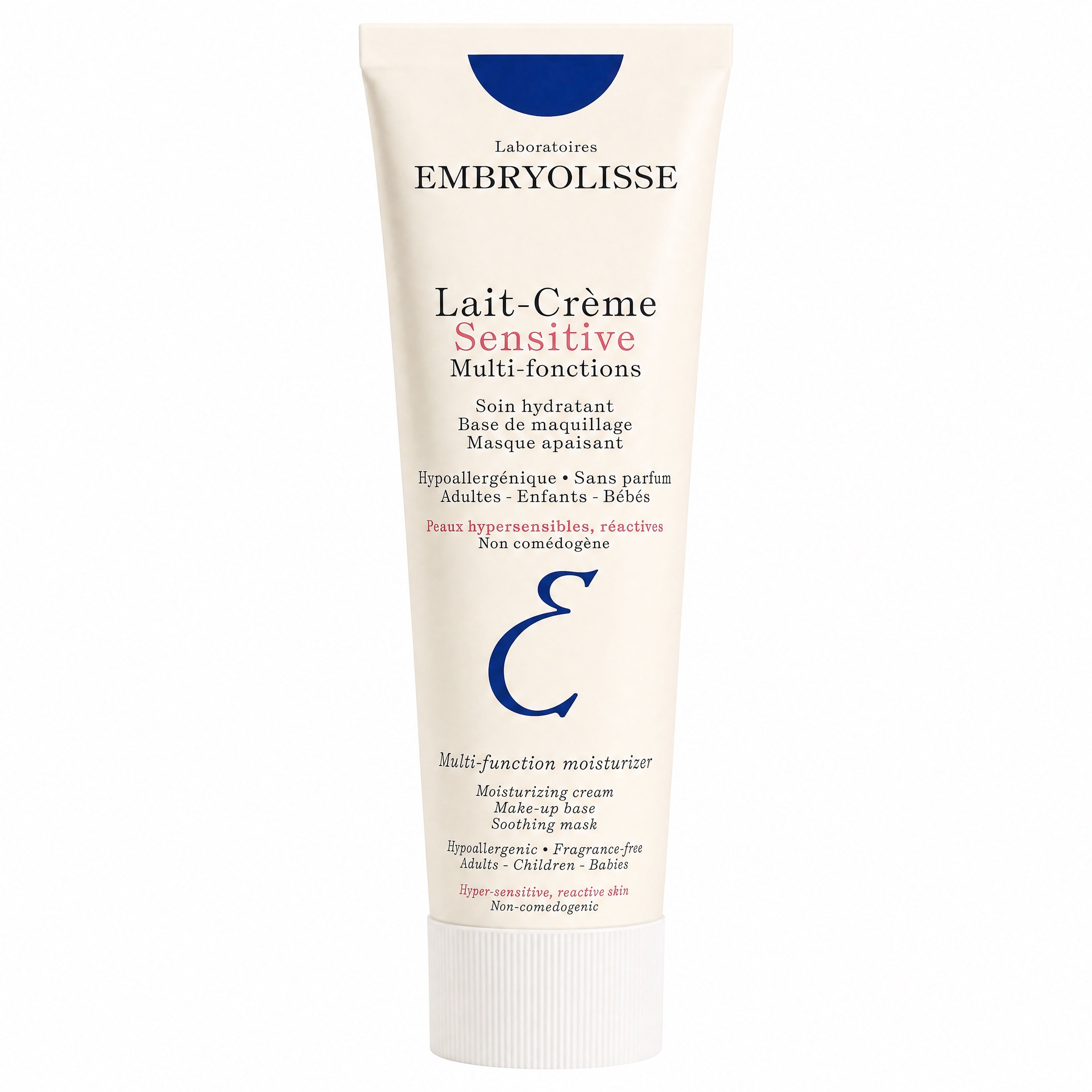 Embryolisse Lait-Crème Sensitive Fragrance-Free 100 ml – Tube Front