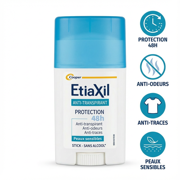 EtiaXil Anti-Transpirant 48h Sensitive Skin – Anti Odour Anti Trace Protection