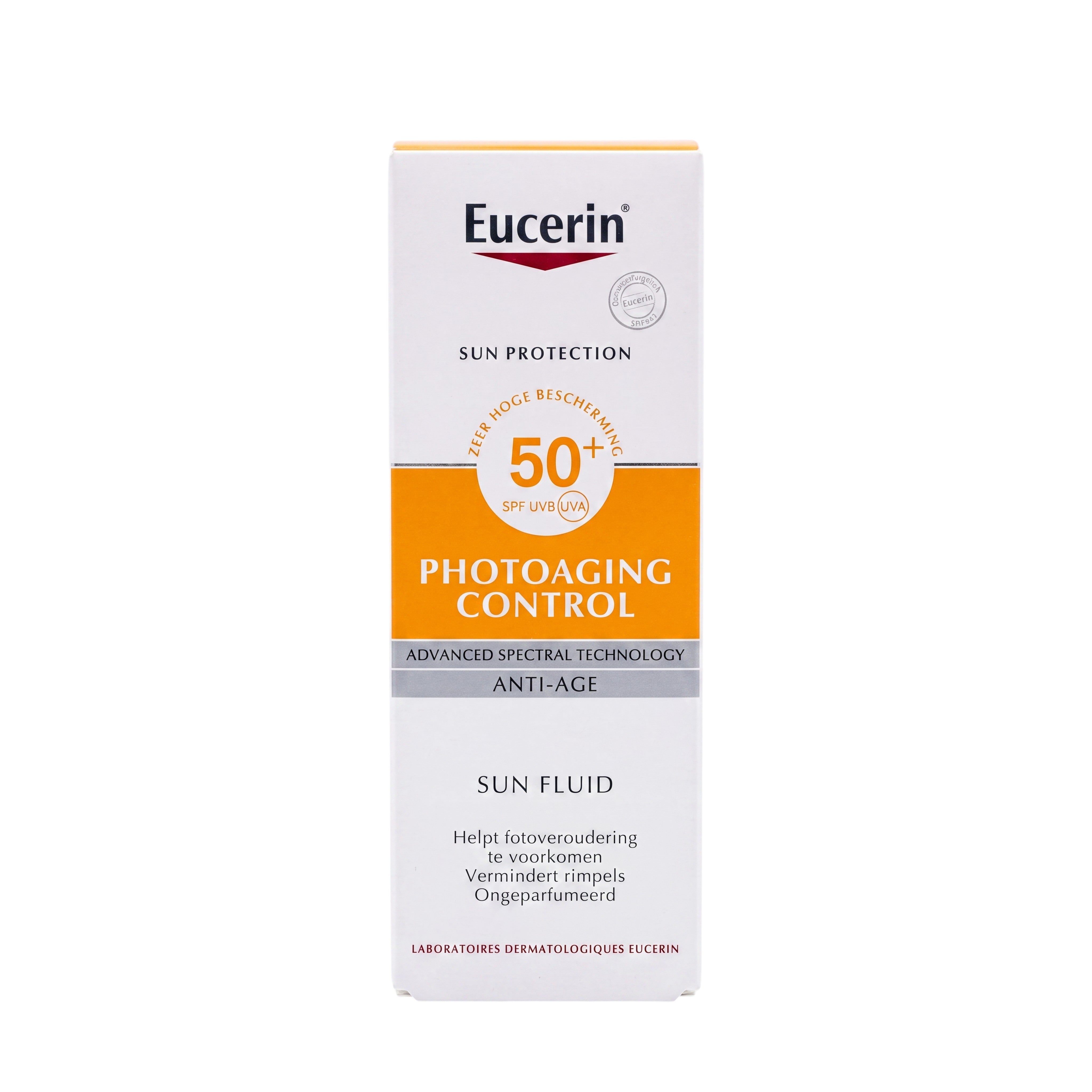 Eucerin Photoaging Control Sun Fluid SPF50+ – Packaging