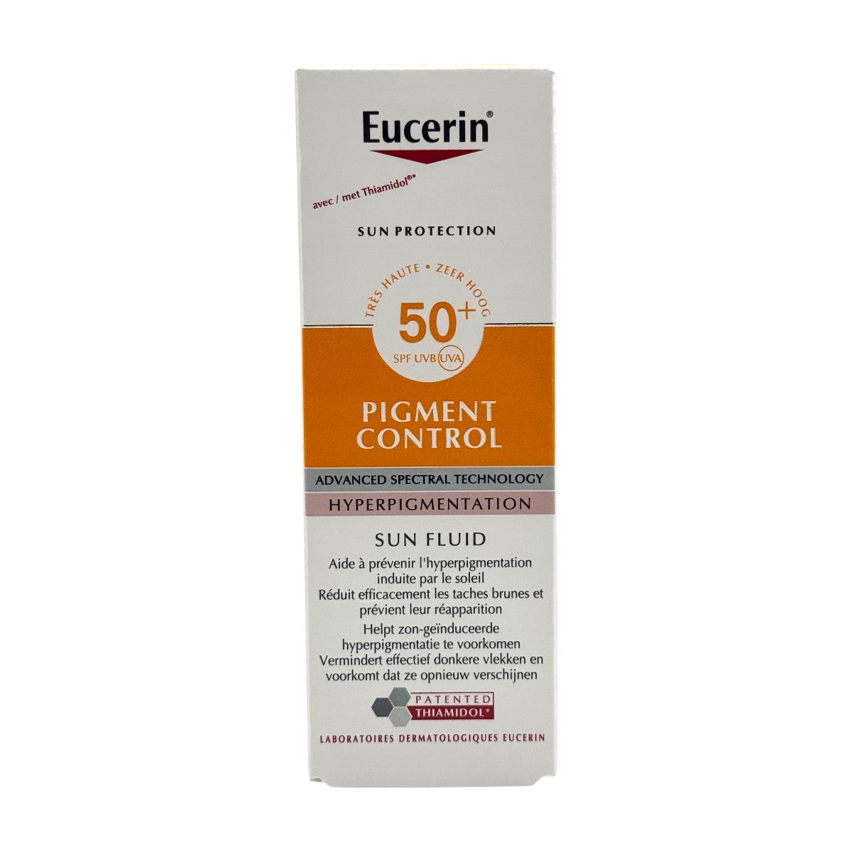 Eucerin Pigment Control SPF 50+ Sun Fluid packaging front