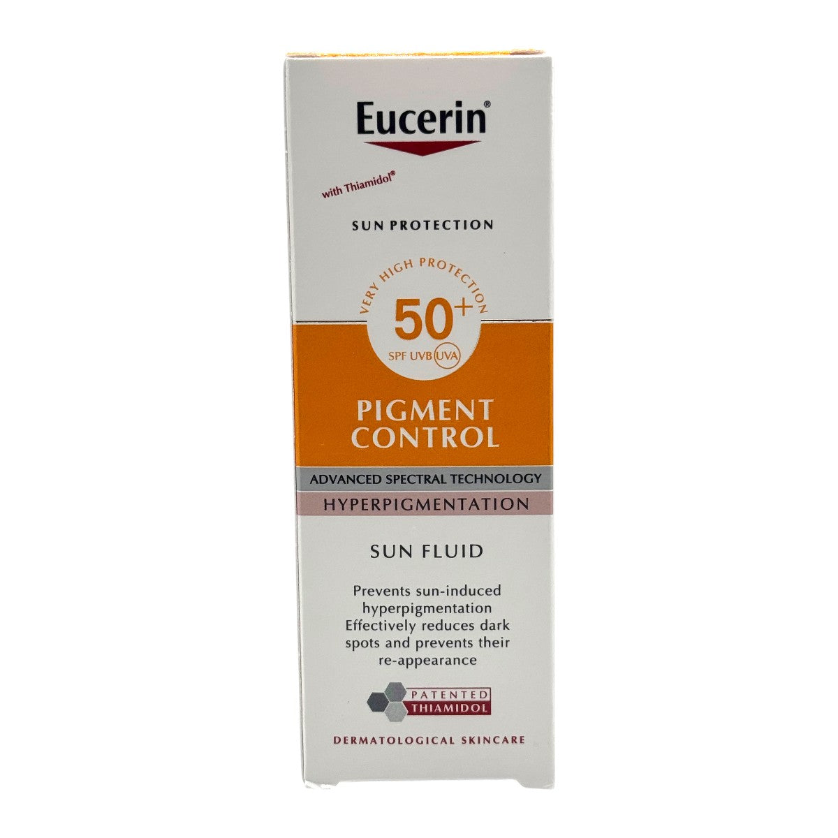 Eucerin Pigment Control SPF 50+ Sun Fluid bottle front view