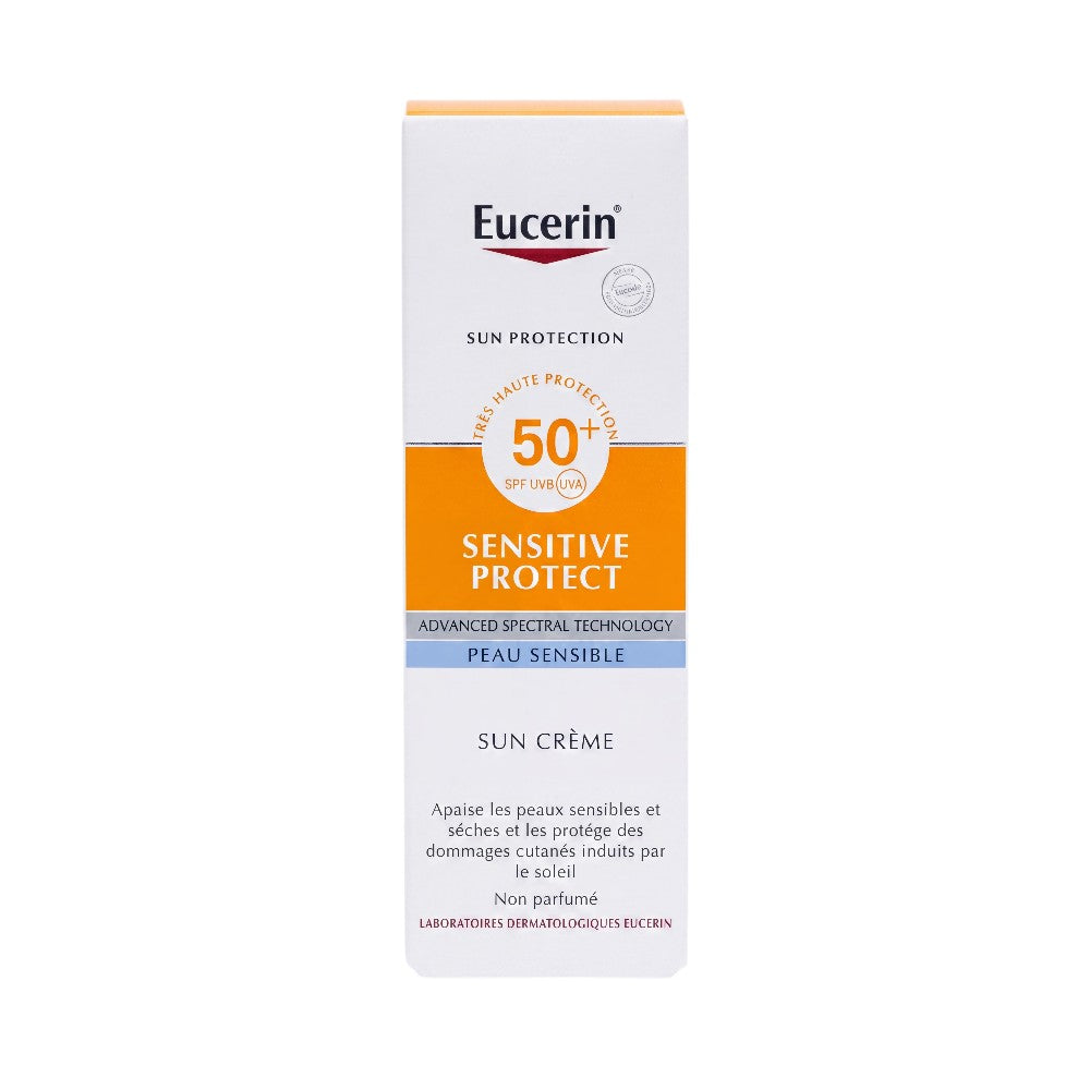 Eucerin Sensitive Protect Sun Cream SPF 50+ – Box Front