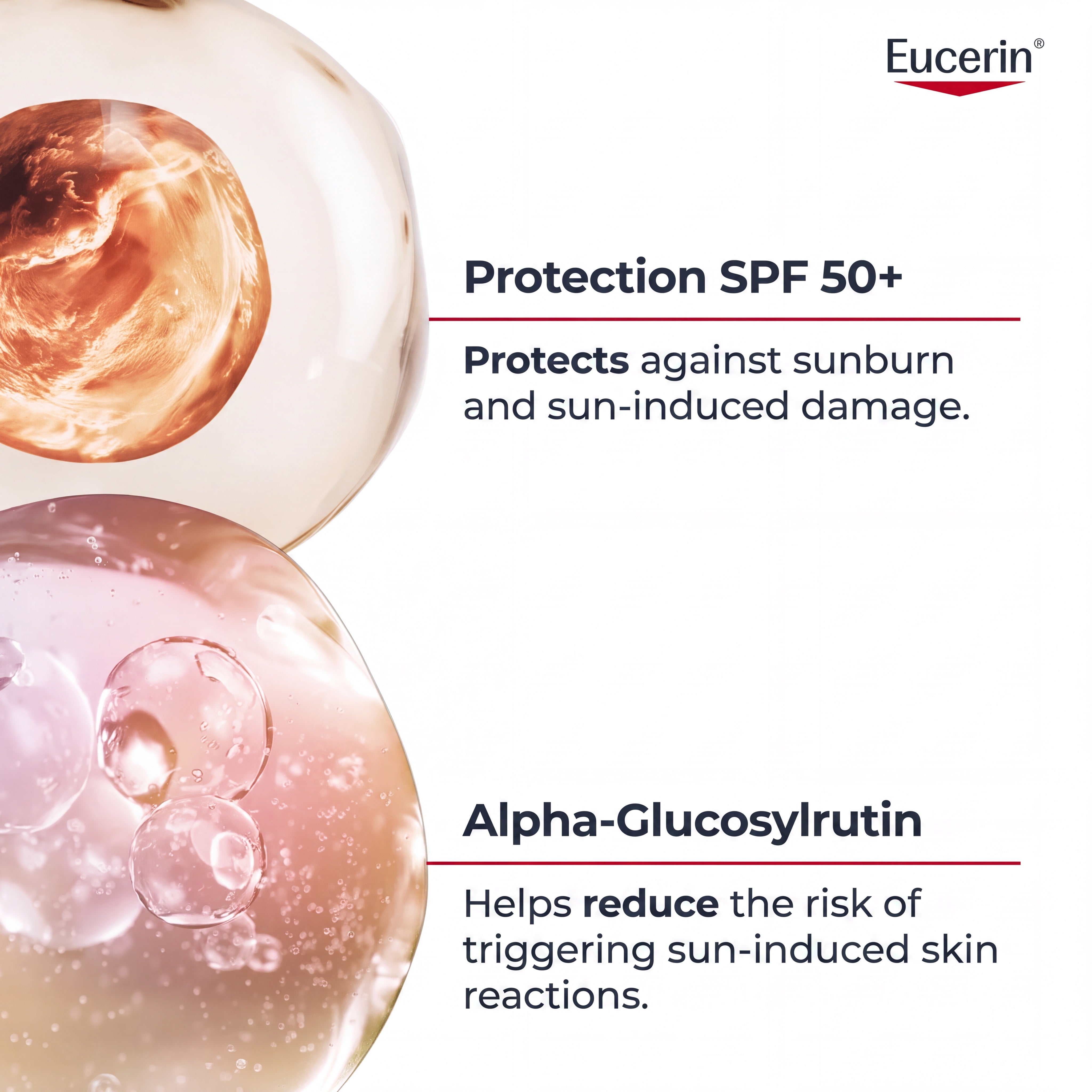 Eucerin Sun LEB PLE Protect SPF 50+ – Lightweight Gel-Cream Texture
