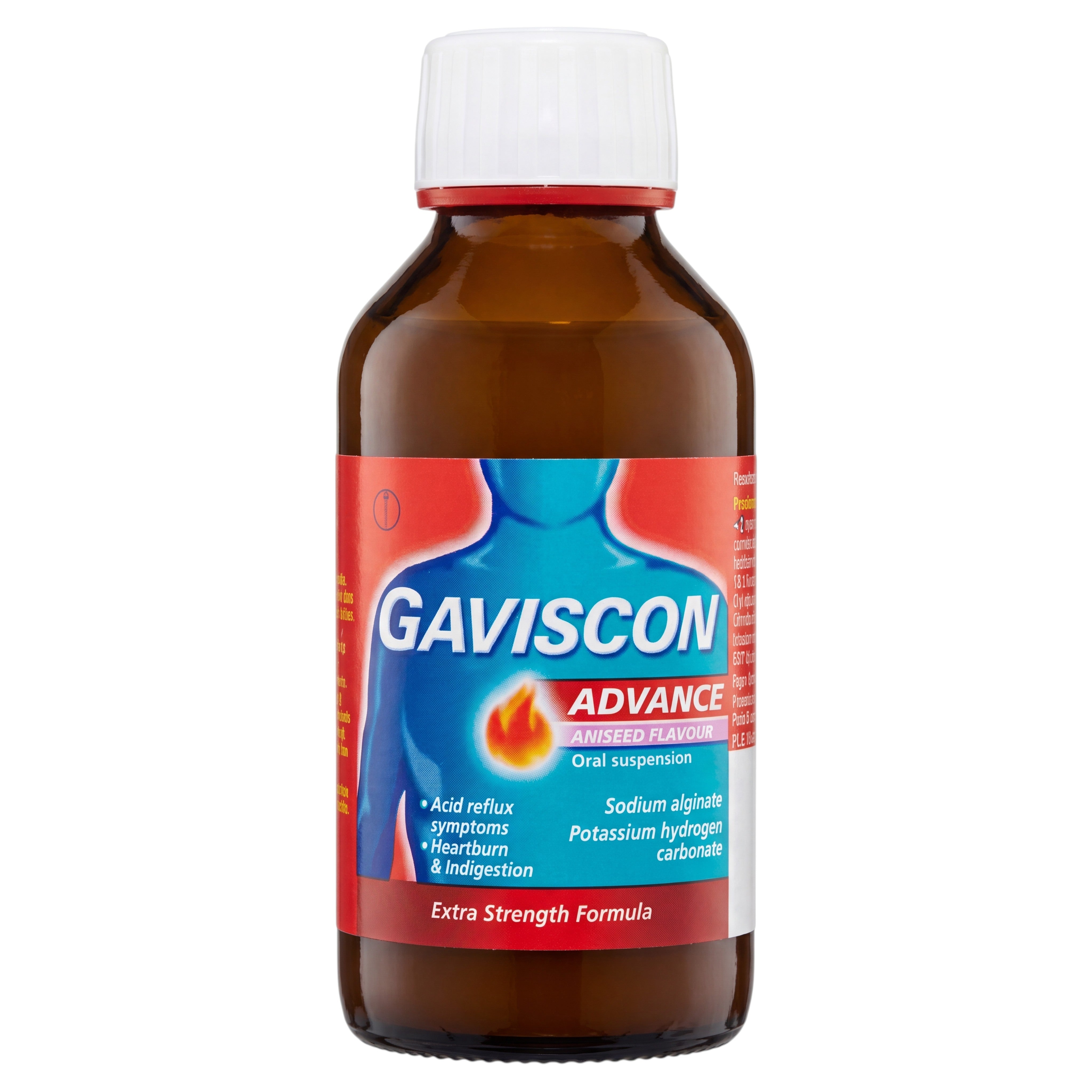 Gaviscon Advance Aniseed Oral Suspension 250ml – Front
