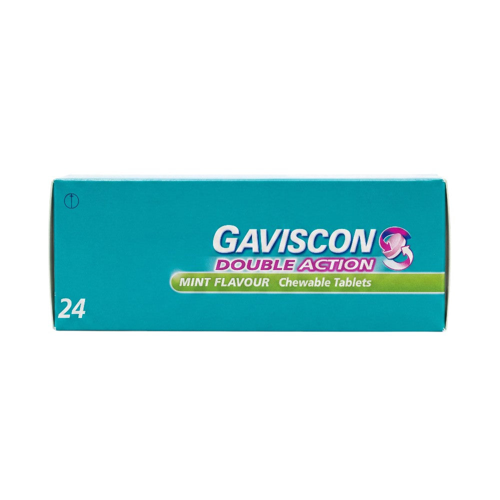 Gaviscon Double Action Mint Chewable Tablets – Box
