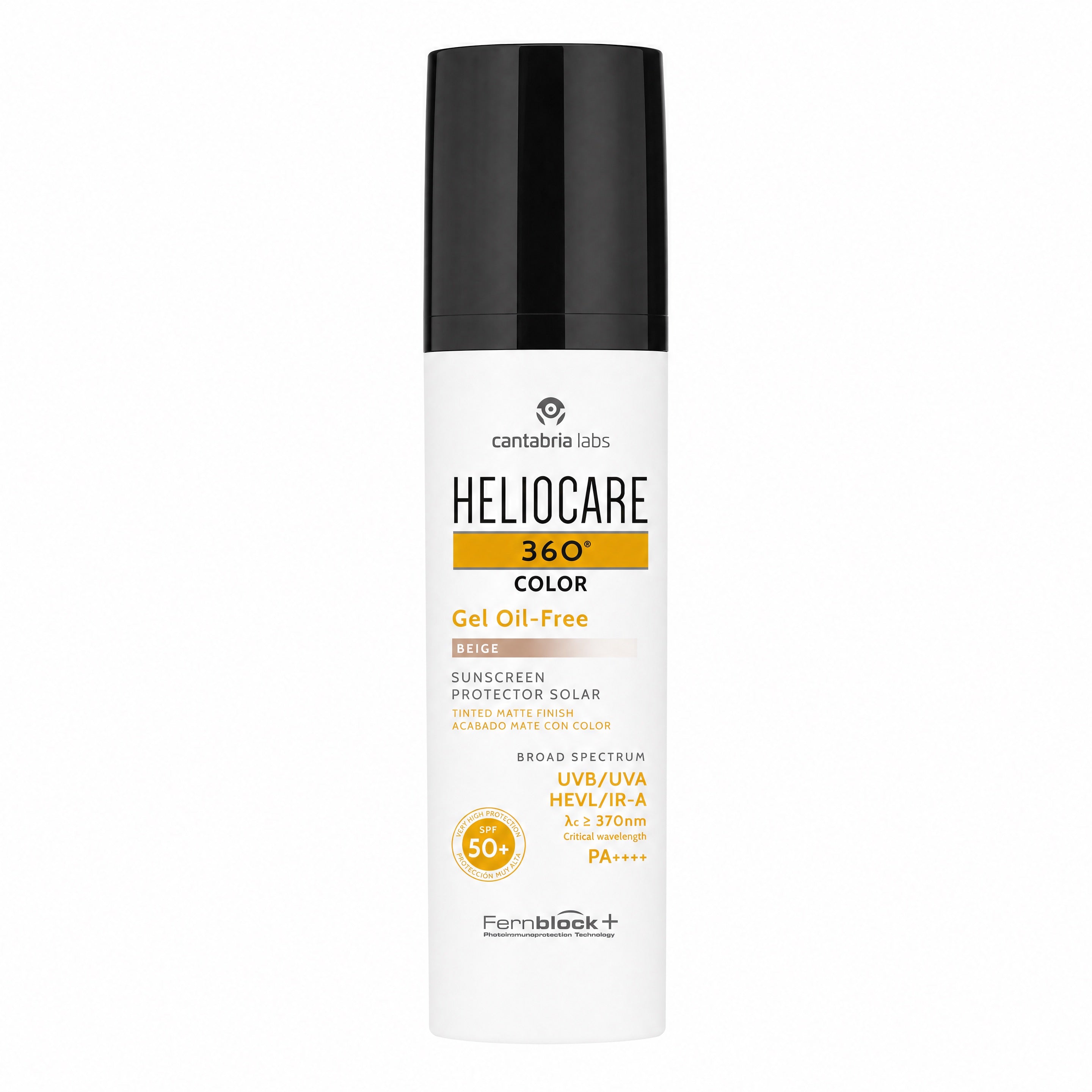 Heliocare 360 Color Gel Oil-Free Beige SPF 50+ 50 ml – Bottle Front