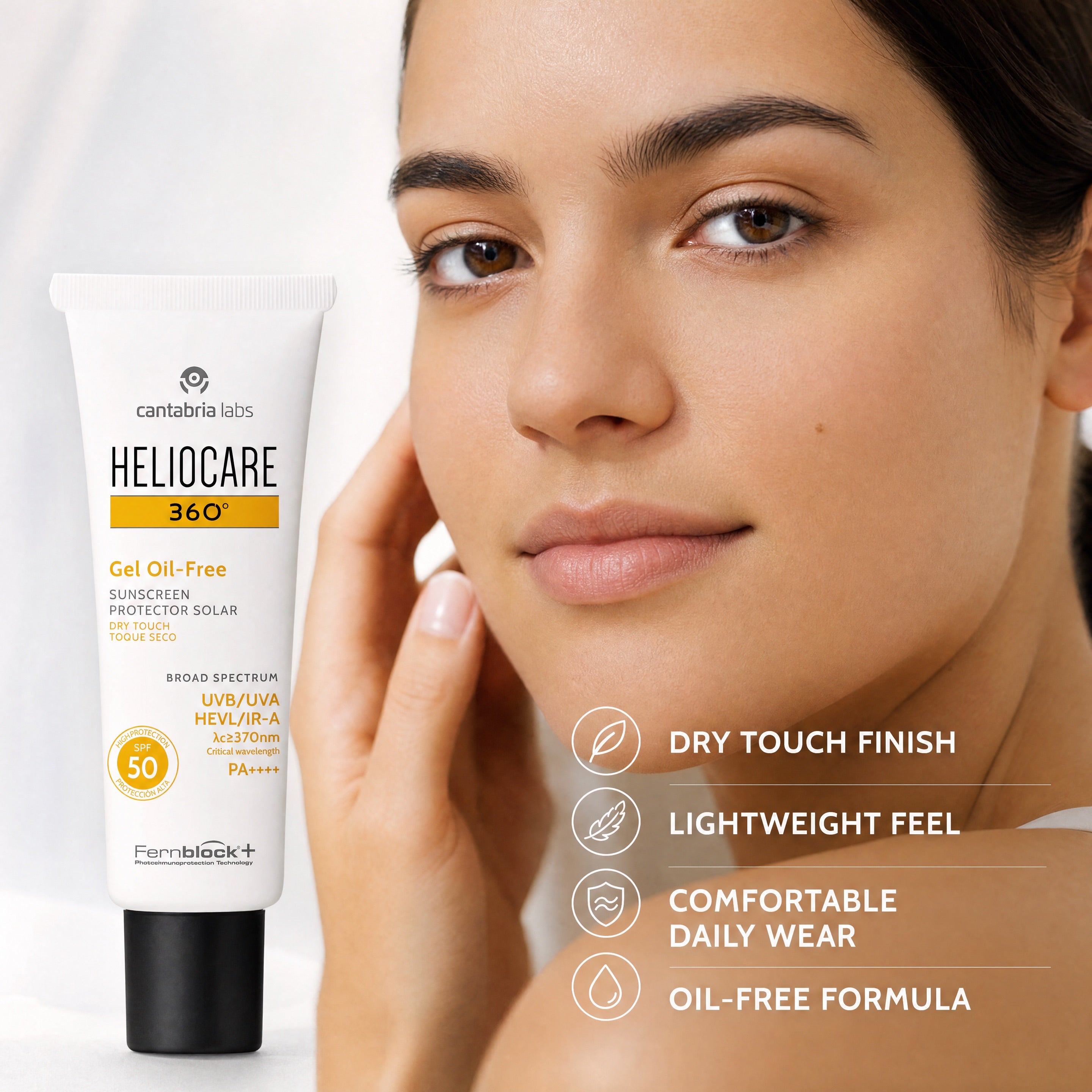 Heliocare 360 Gel Oil-Free SPF 50 – Dry Touch Lightweight Finish