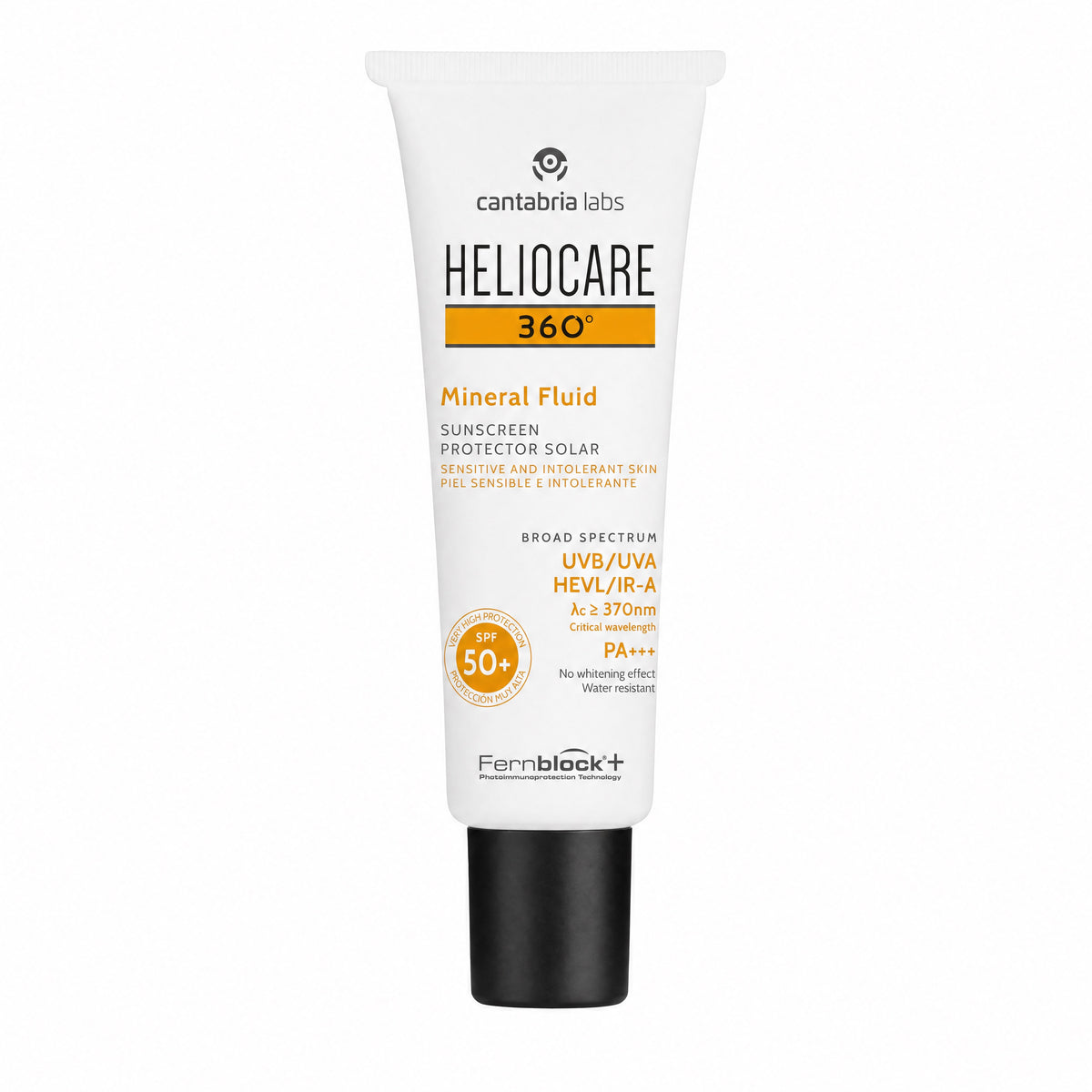 Heliocare 360 Mineral Fluid SPF 50+ 50ml – Tube Front