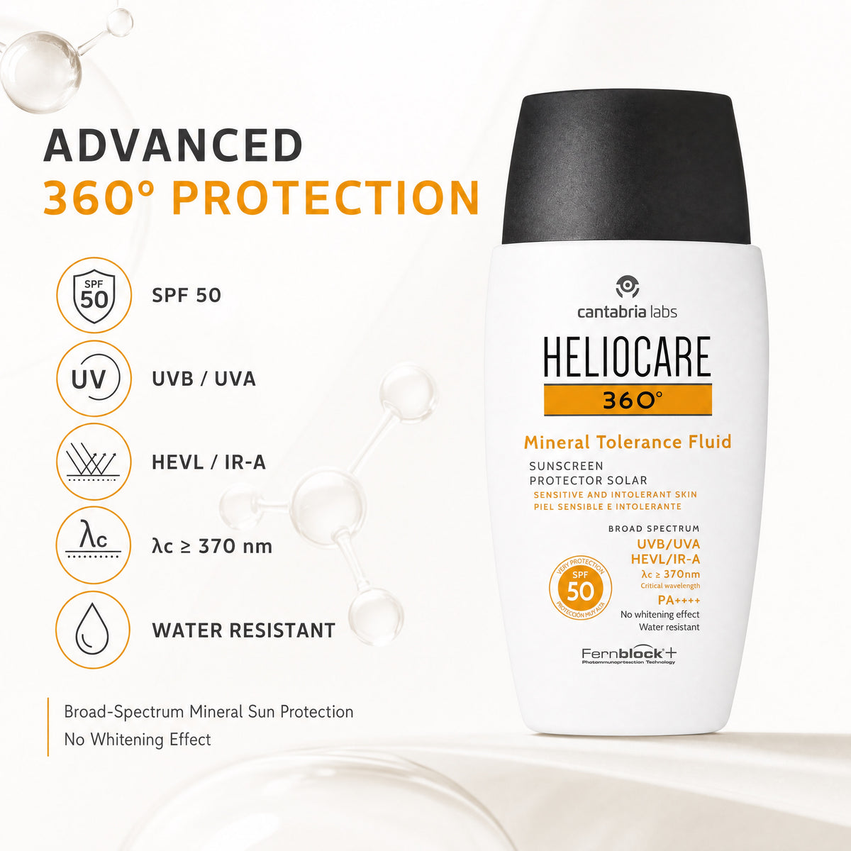 Heliocare 360 Mineral Tolerance Fluid SPF 50 – Advanced 360 Protection