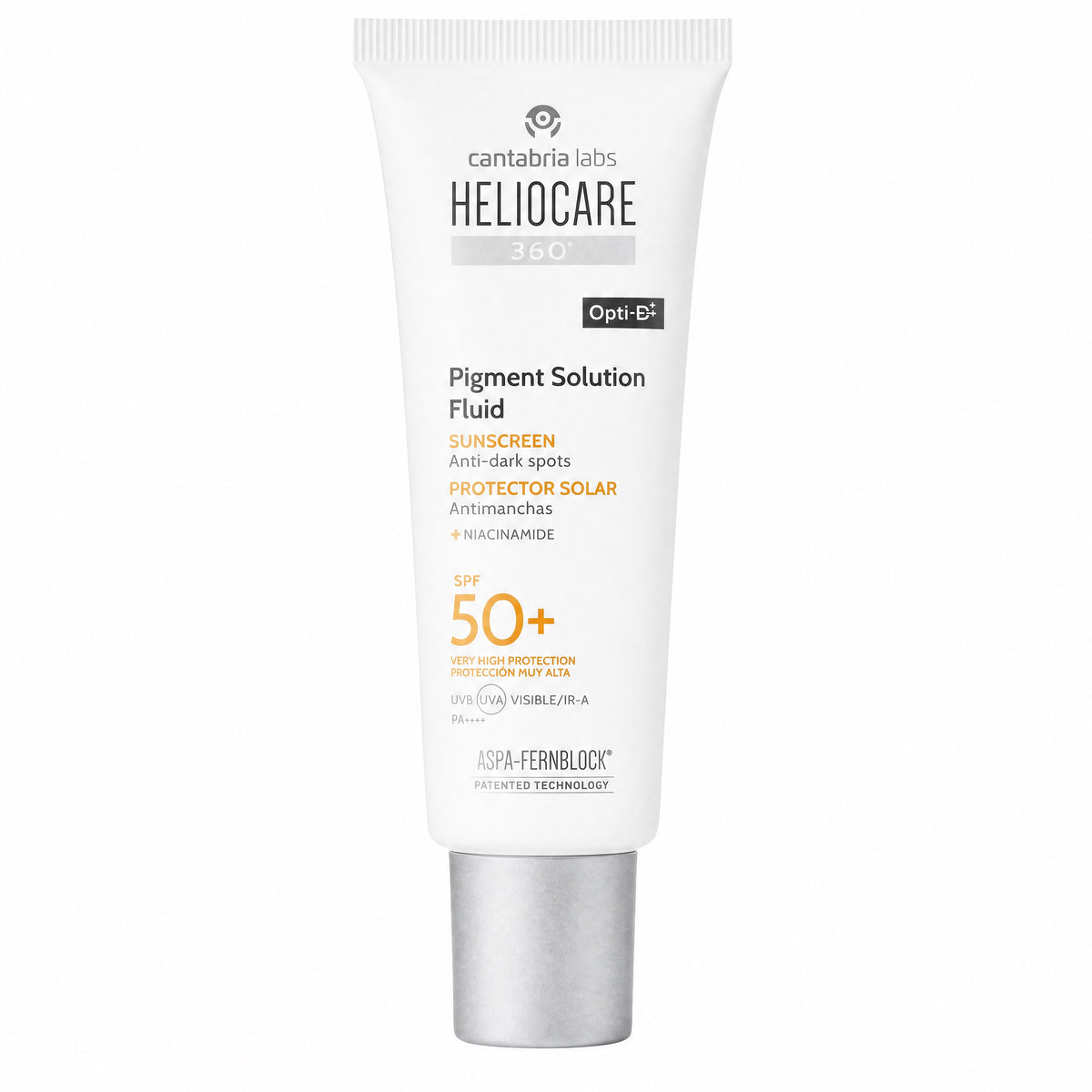 Heliocare 360 Pigment Solution Fluid SPF 50+ 50ml – Tube Front
