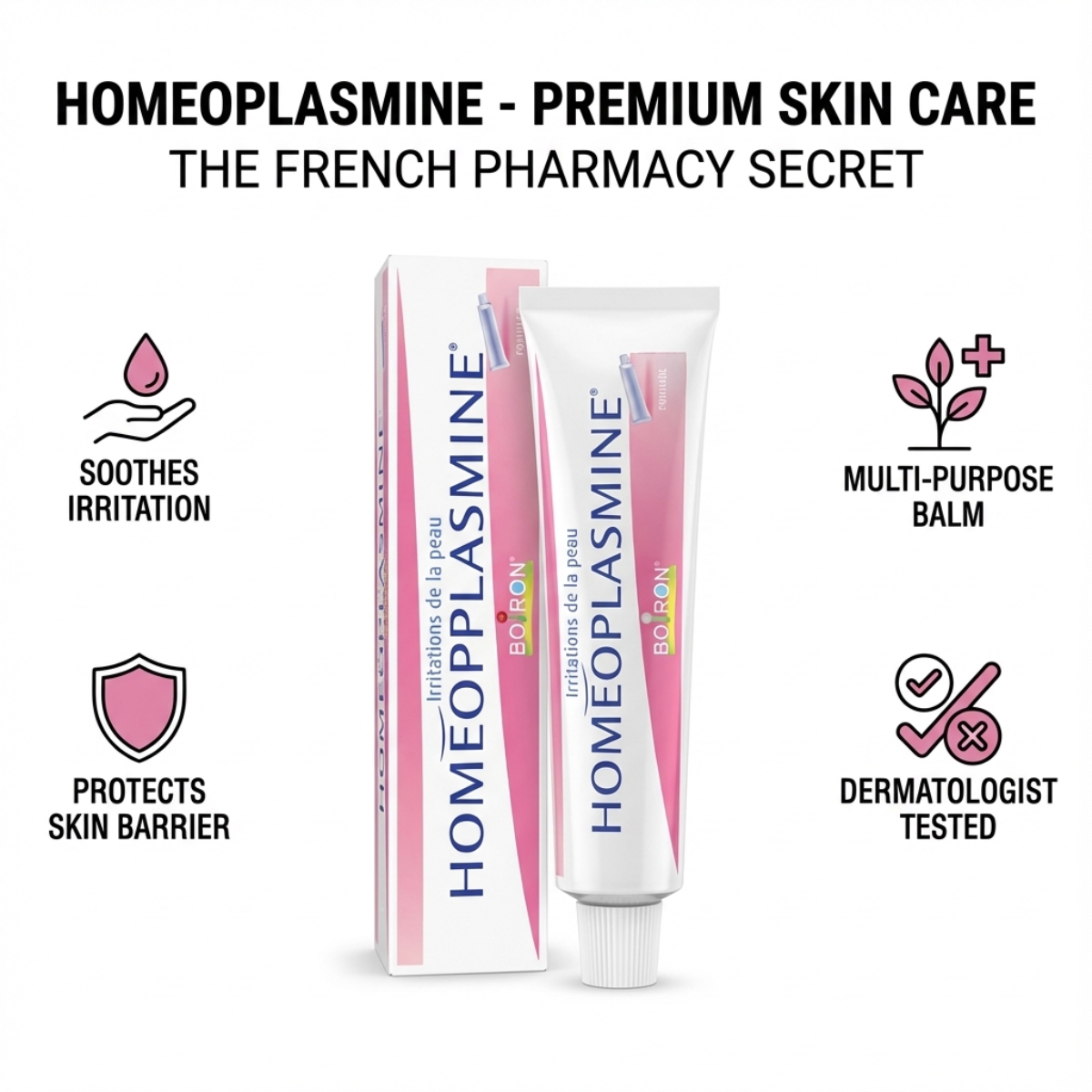 Homeoplasmine by Boiron French pharmacy multi-purpose balm for everyday skin care