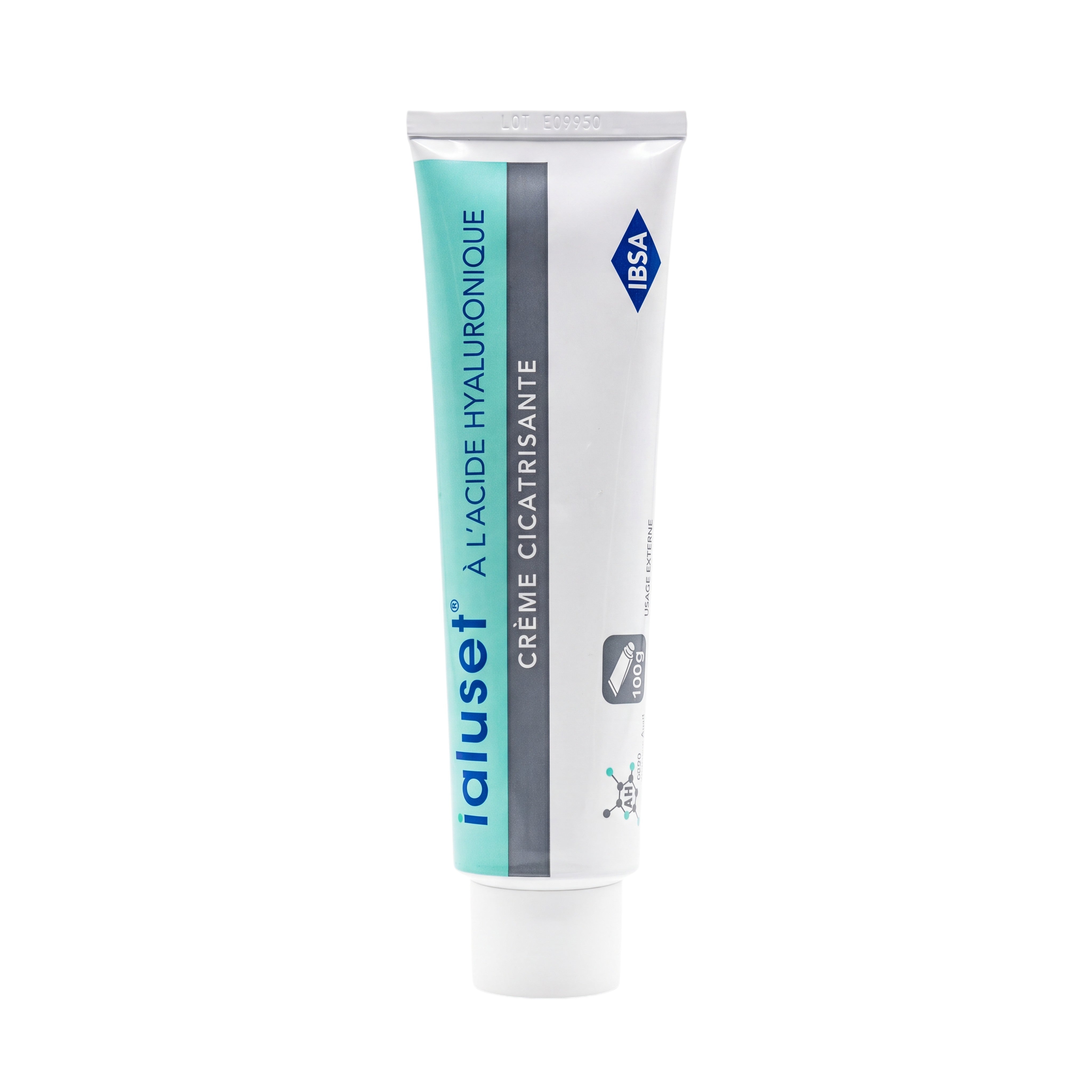 Ialuset Hyaluronic Acid Healing Cream 100g tube front view
