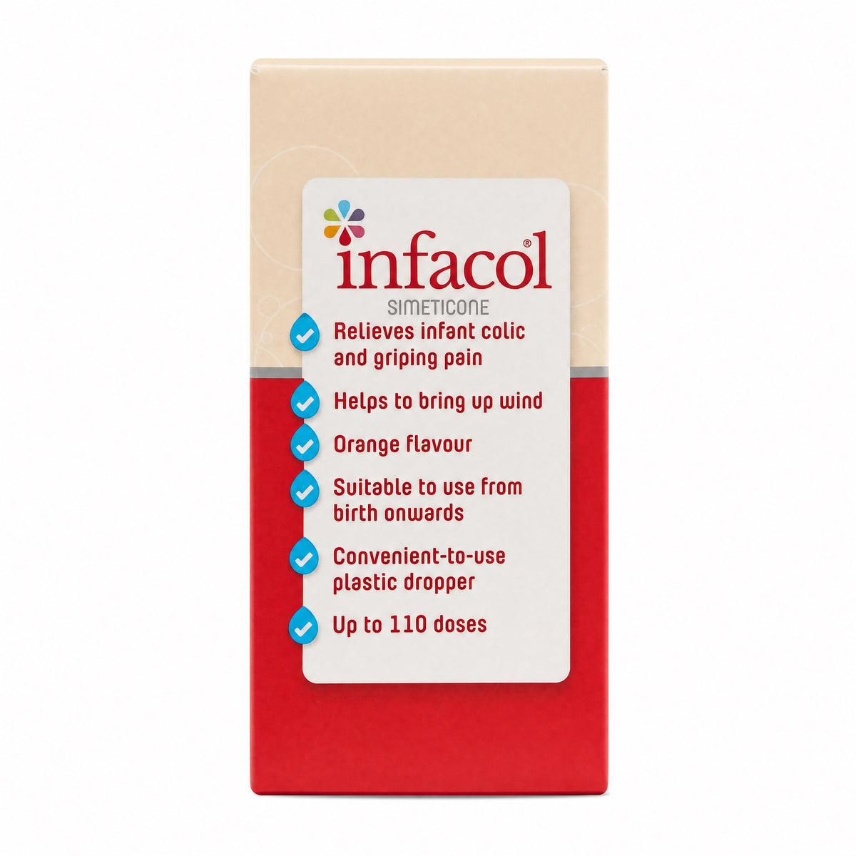 Infacol Simeticone Colic Relief Drops – Package Features and Directions