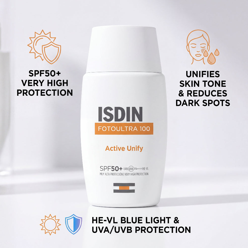 ISDIN FotoUltra 100 Active Unify SPF50+ 50ml – info