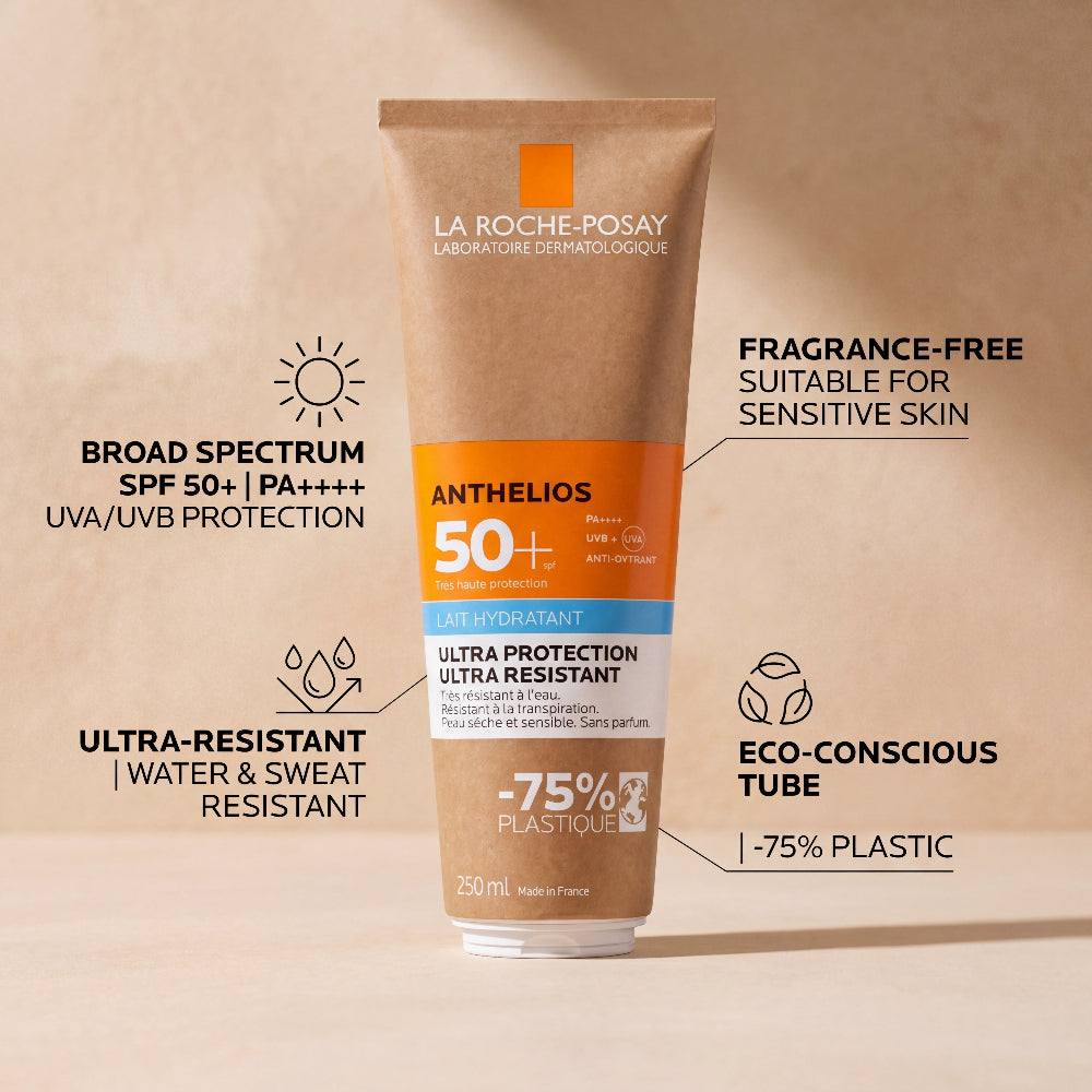 La Roche-Posay Anthelios Hydrating Lotion SPF50+ – Benefits Graphic