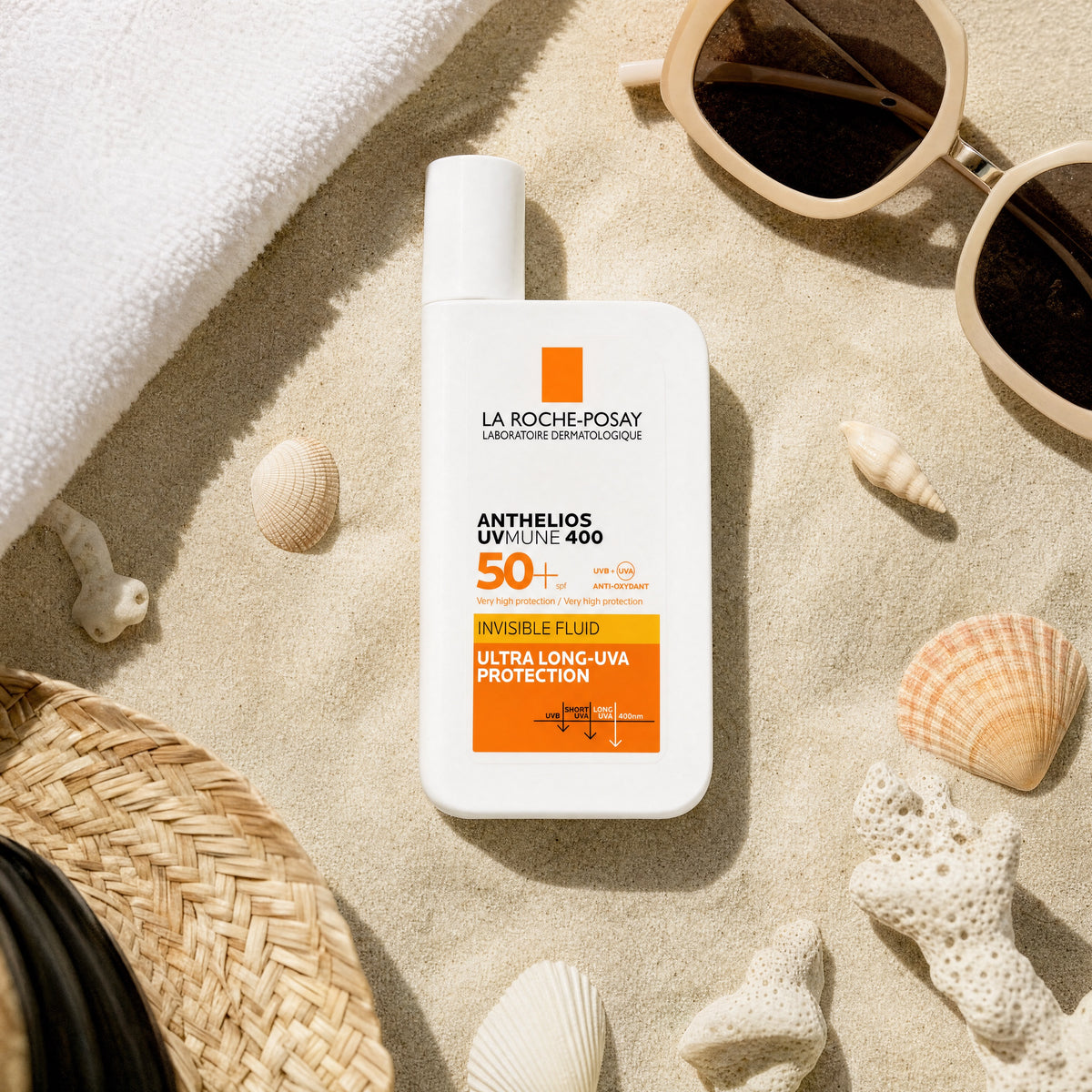 La Roche-Posay Anthelios UVMune 400 Invisible Fluid SPF50+ – Beach Lifestyle